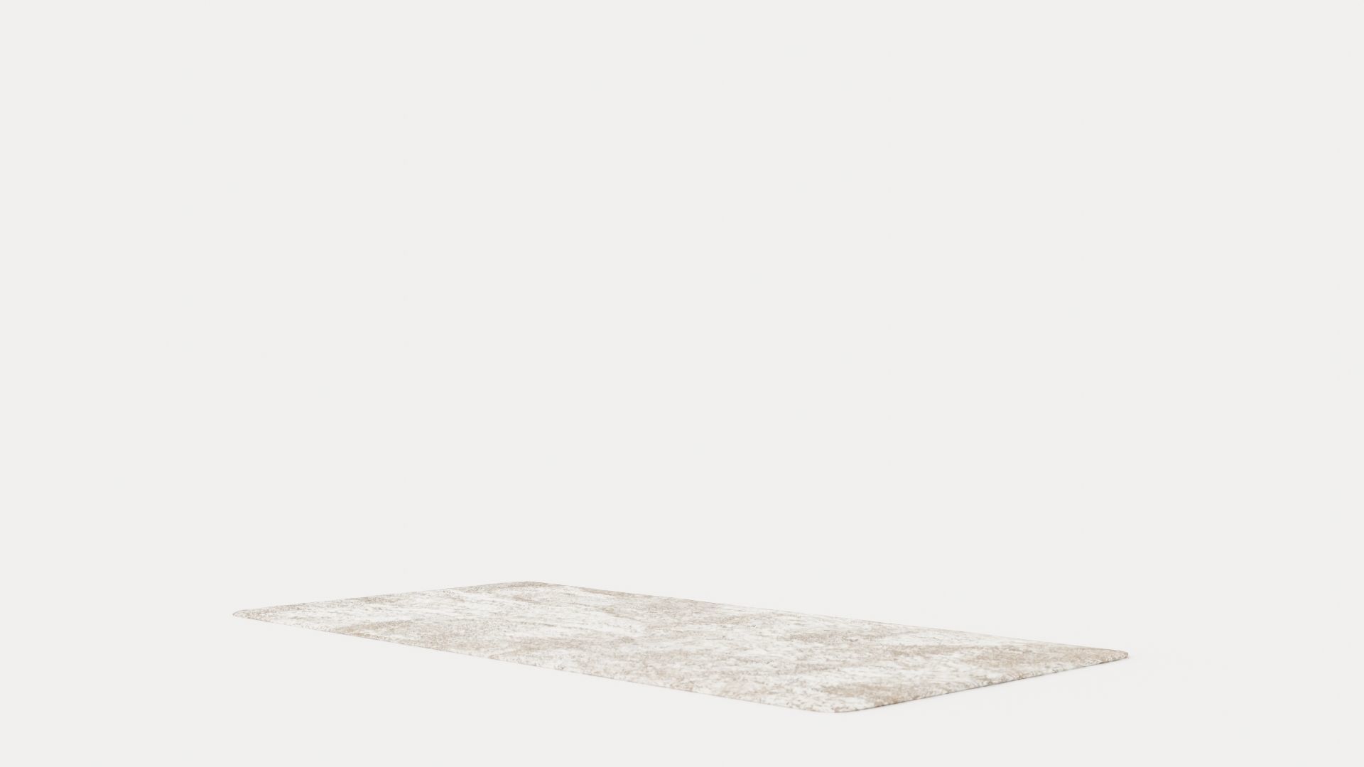 PLUSH WHITE Rug Low-poly 3D model_4