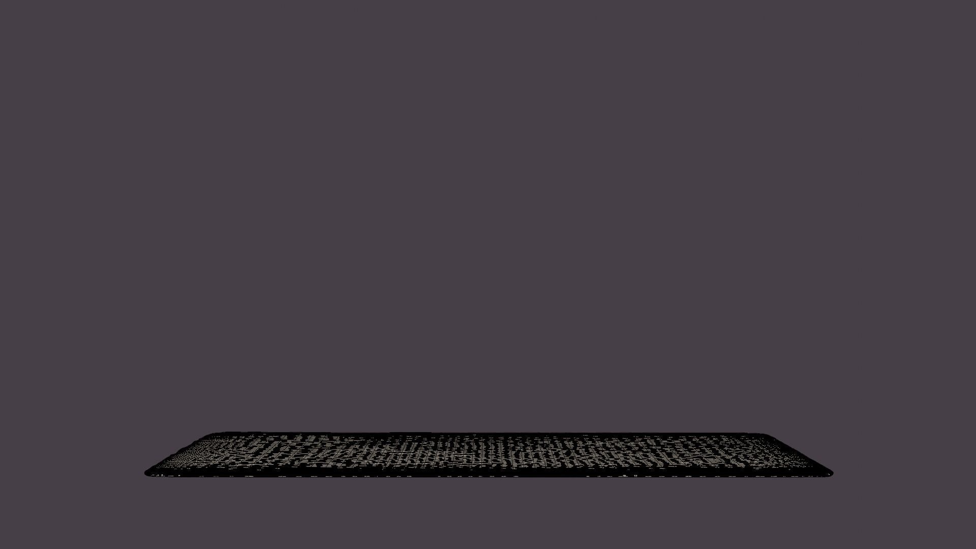 PLUSH WHITE Rug Low-poly 3D model_6