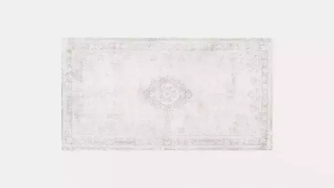 LOUIS DE POORTERE FADING WORLD MEDALLION 8383 SALT PEPPER RUG