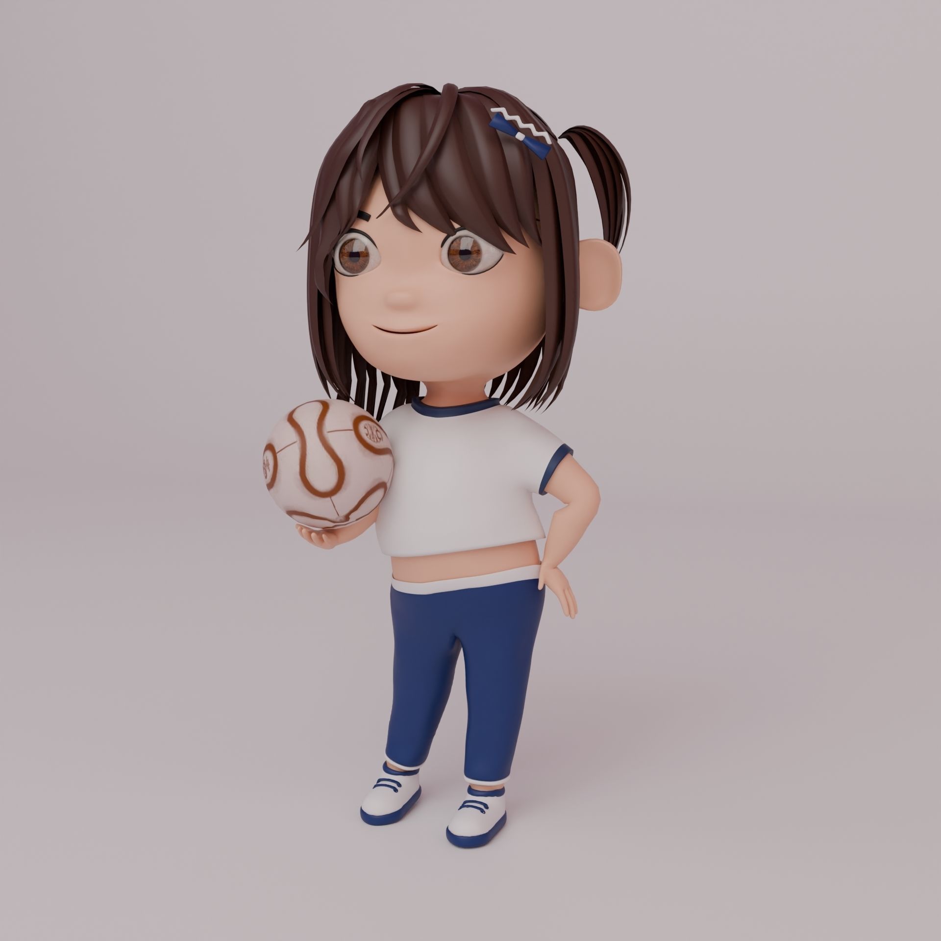 Tinny - Girl Rigged Character-2 3D model_6
