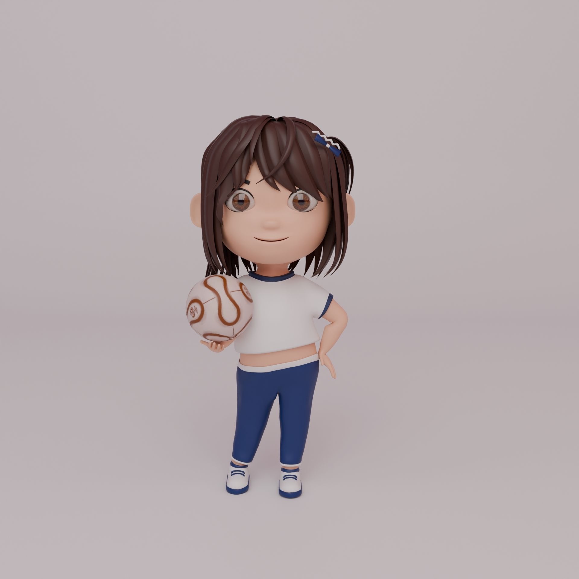Tinny - Girl Rigged Character-2 3D model_2