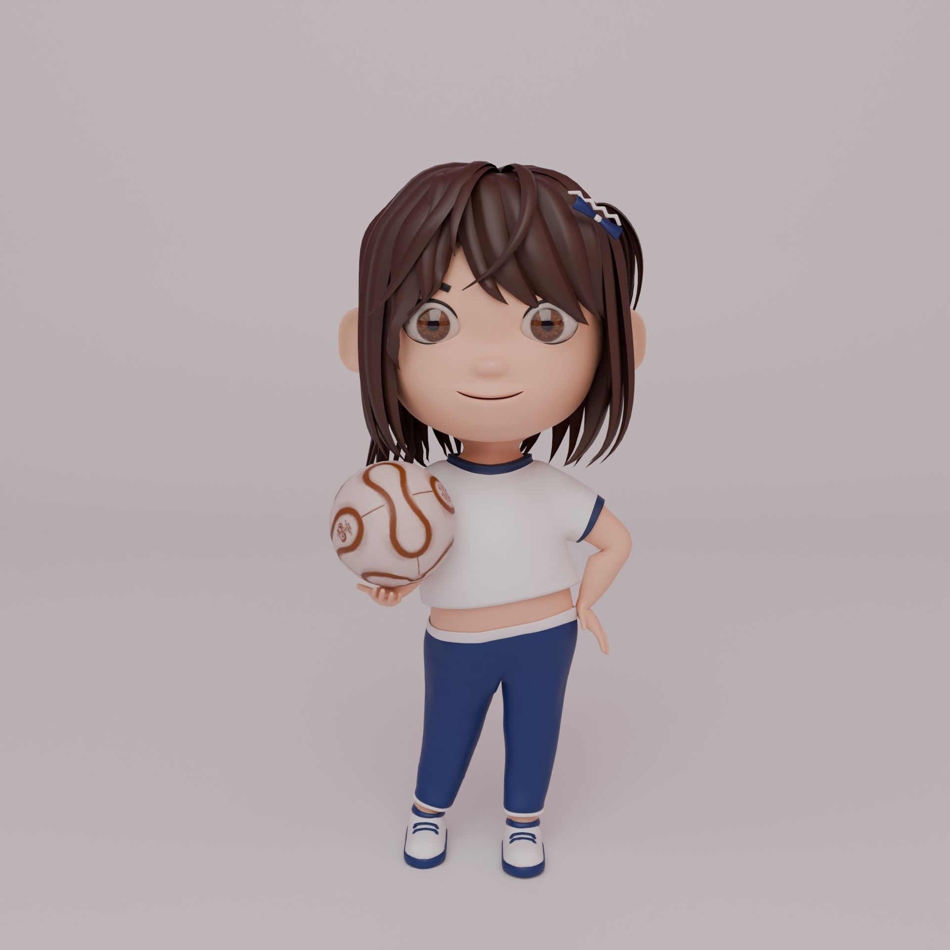 Tinny - Girl Rigged Character-2 3D model_5