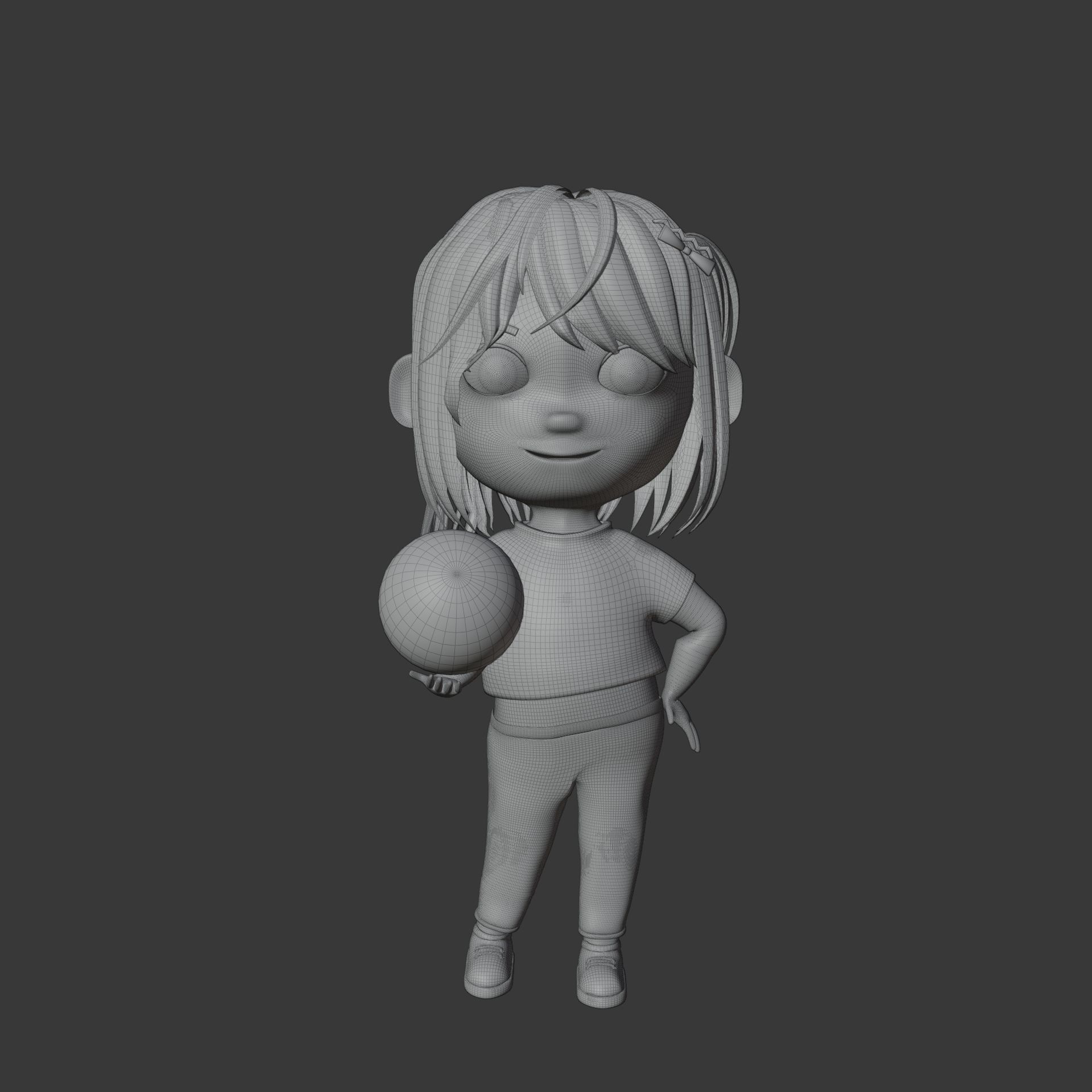 Tinny - Girl Rigged Character-2 3D model_9