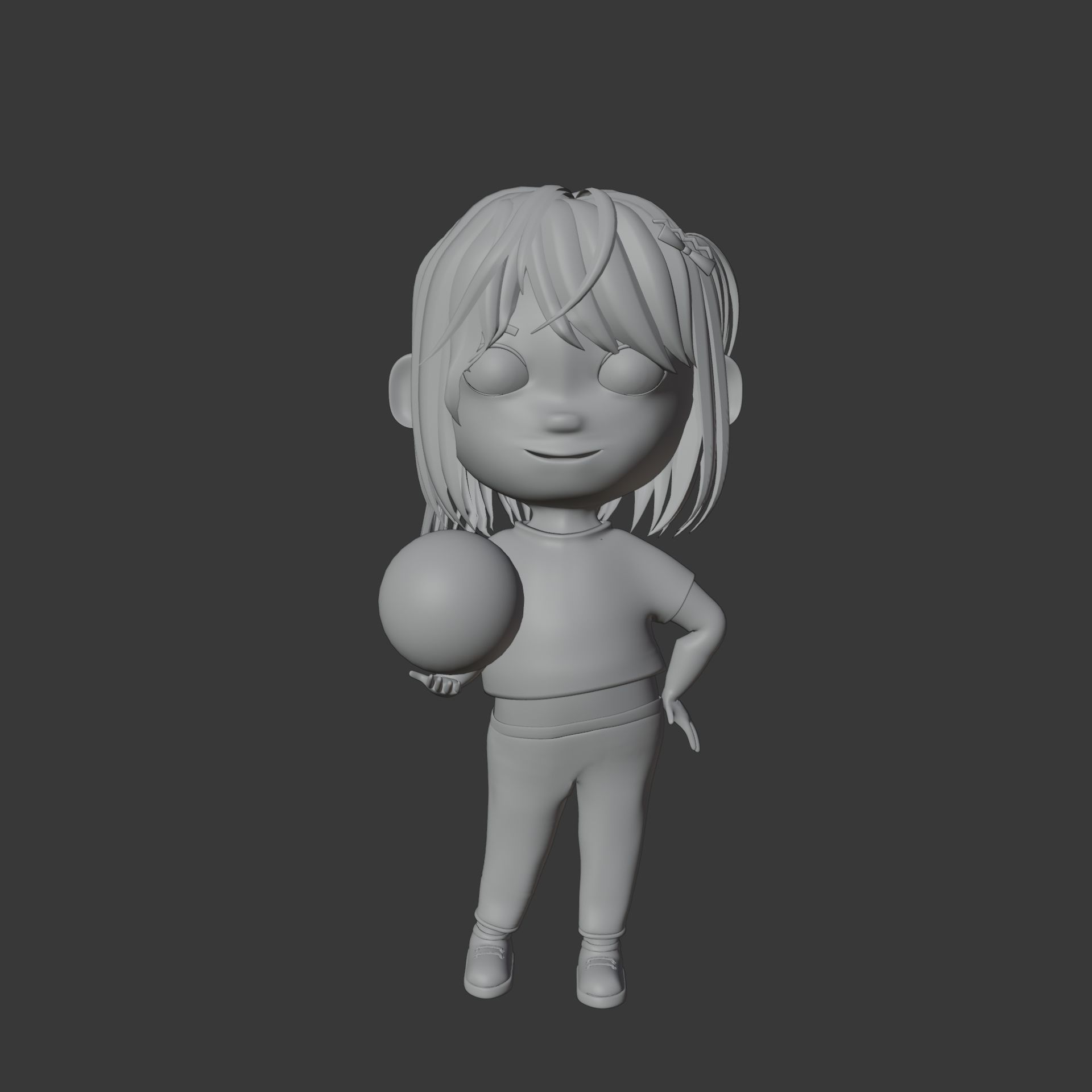 Tinny - Girl Rigged Character-2 3D model_8