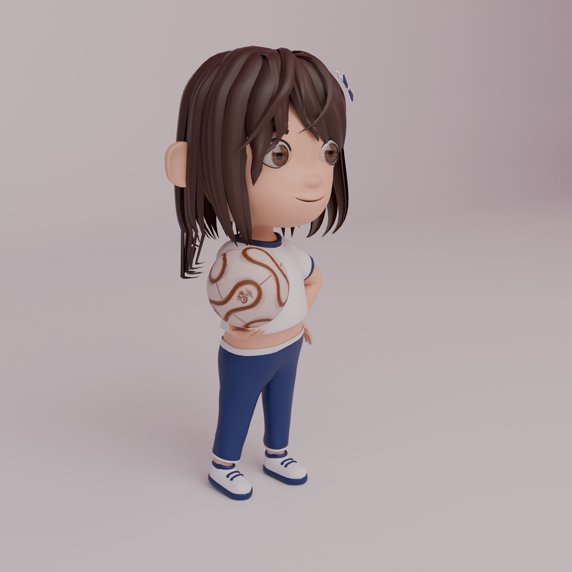 Tinny - Girl Rigged Character-2 3D model_3