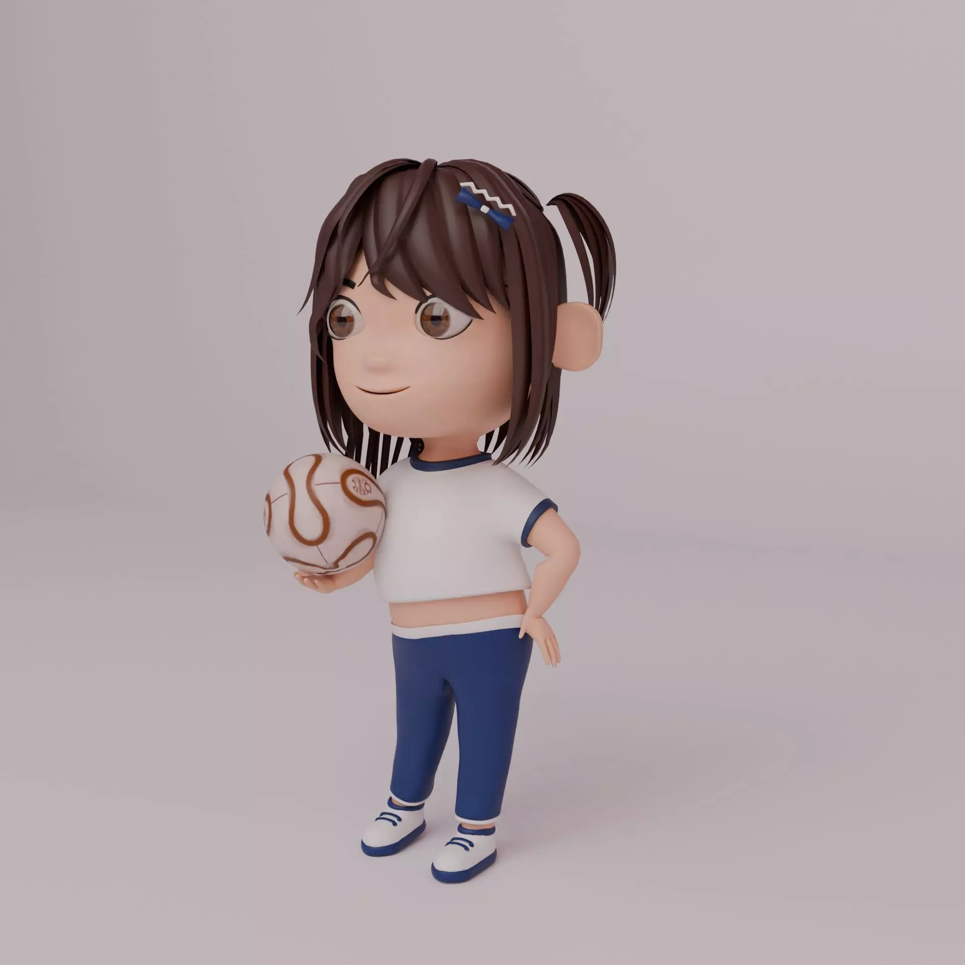 Tinny - Girl Rigged Character-2 3D model_0