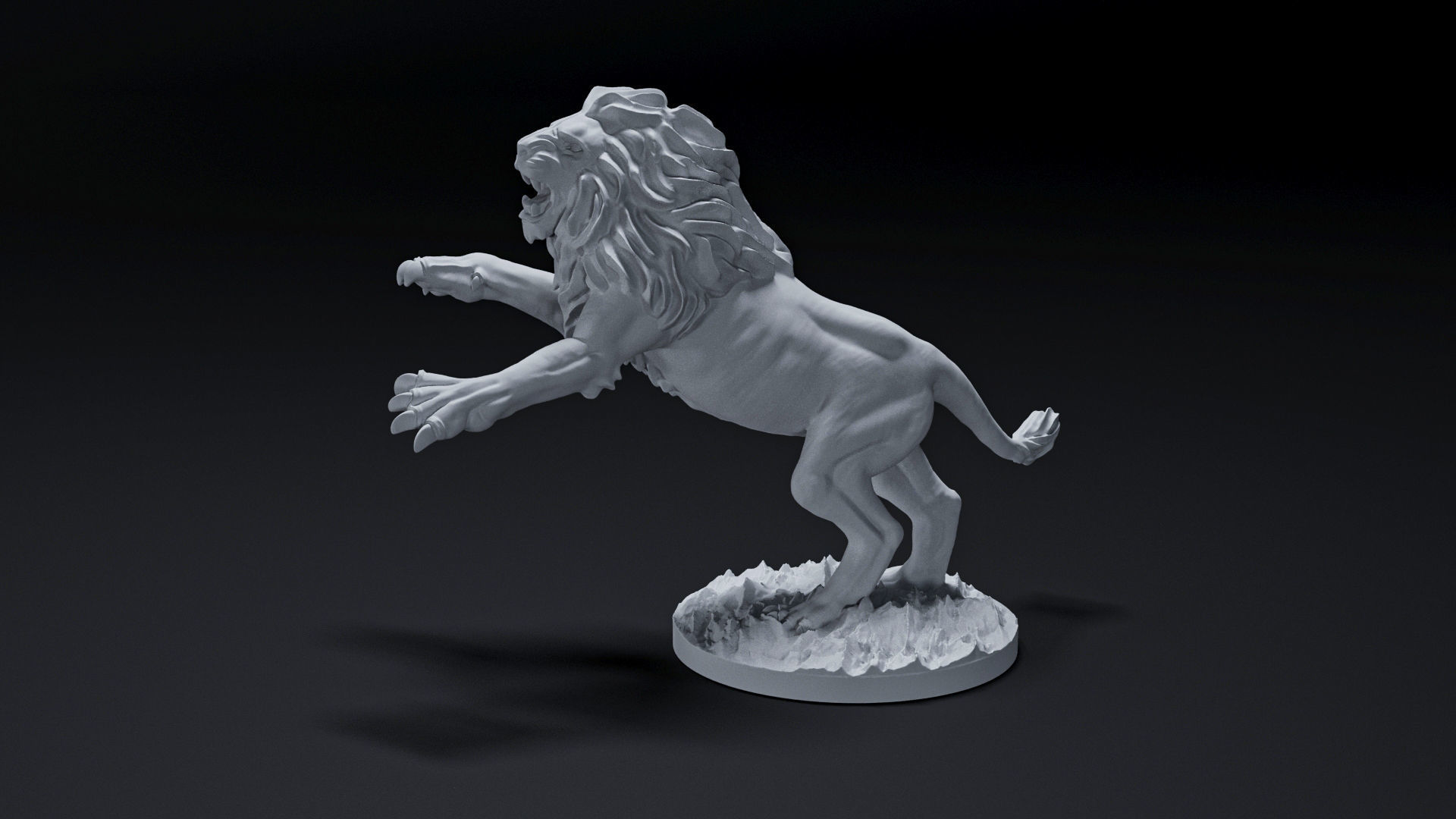 lion king 3D print model_1