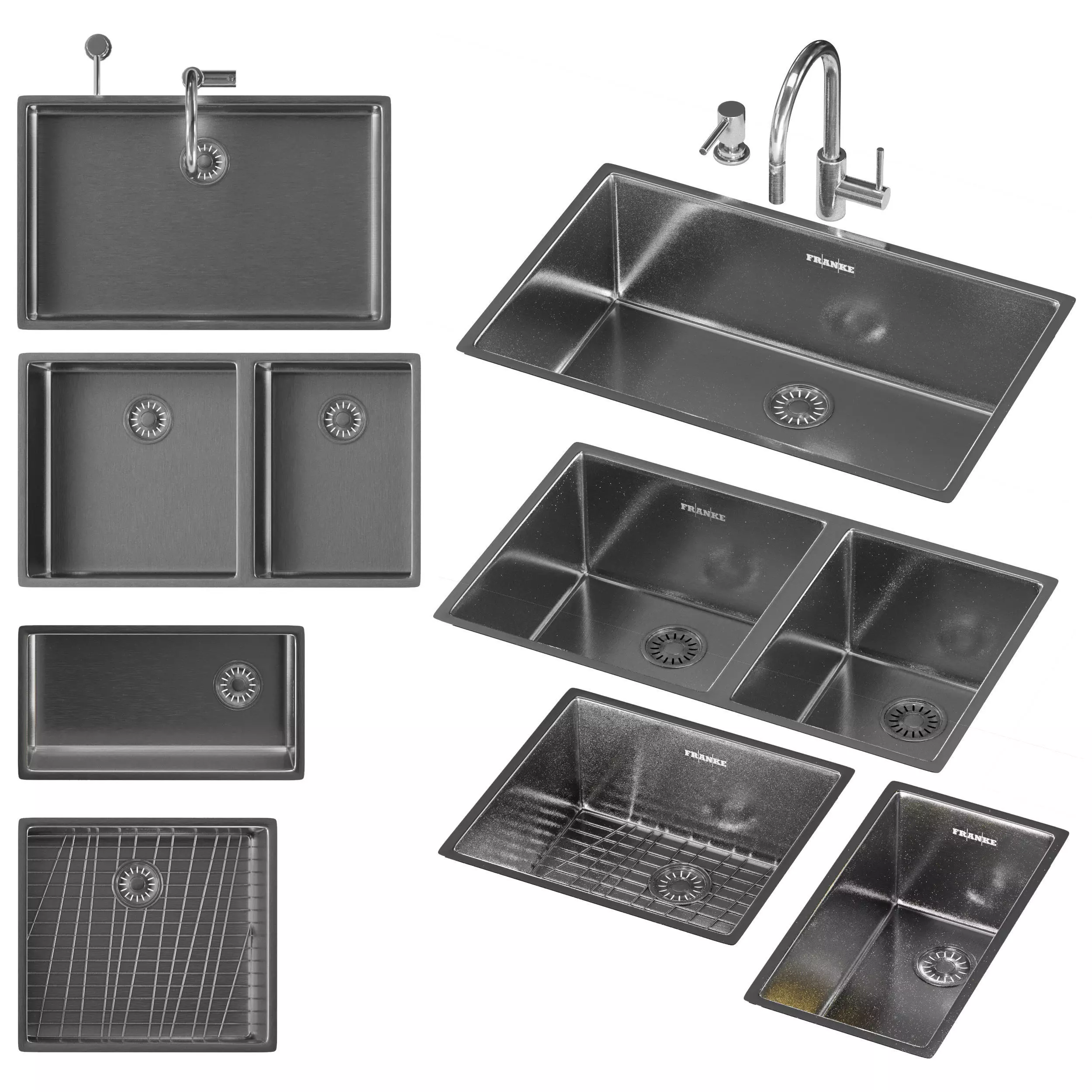 FRANKE sink and faucet 3D model_0