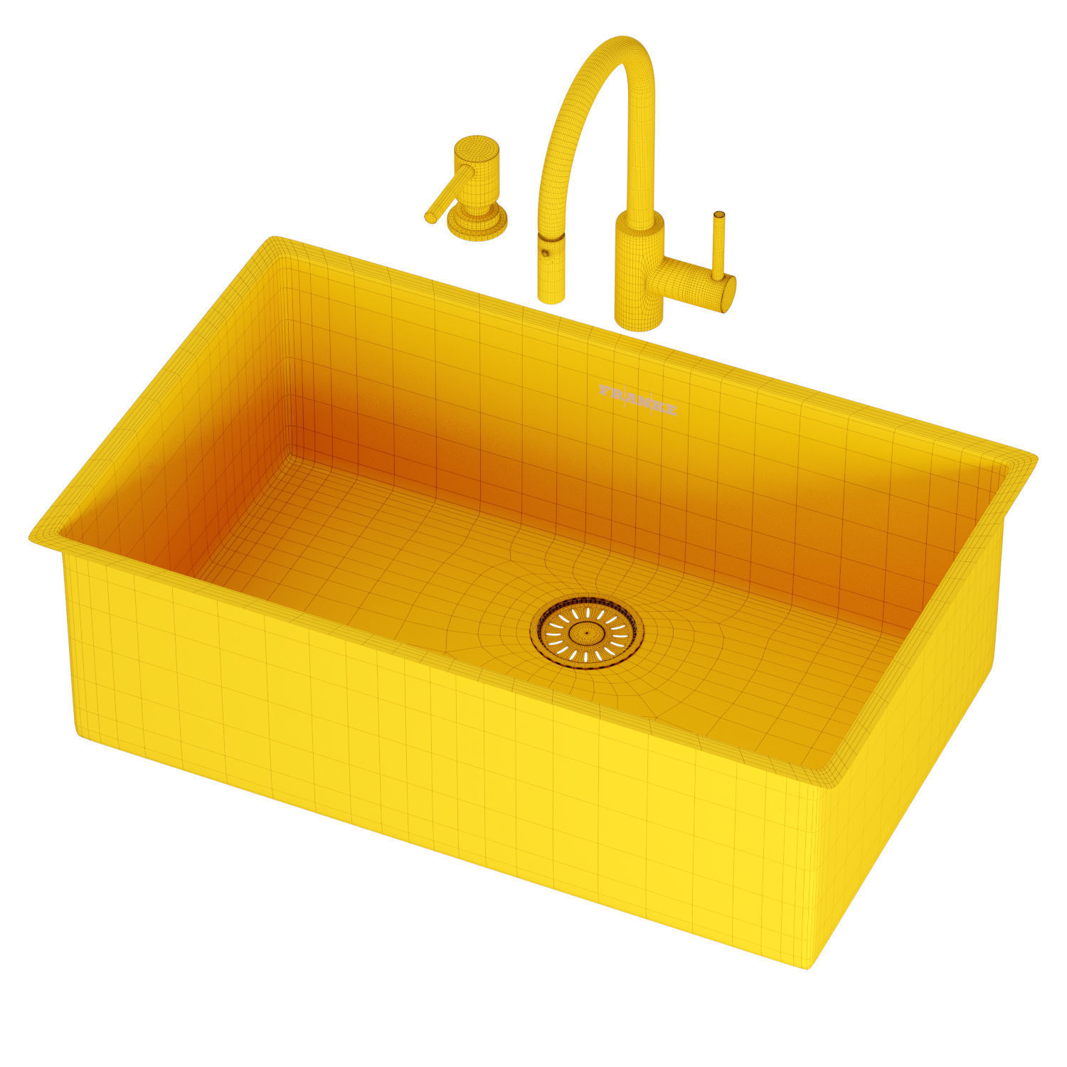 FRANKE sink and faucet 3D model_6