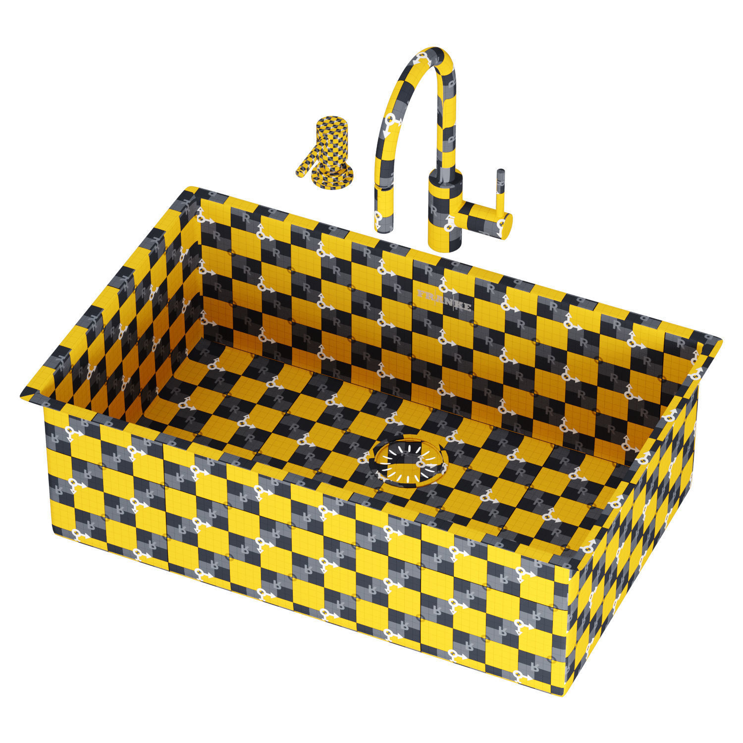 FRANKE sink and faucet 3D model_7