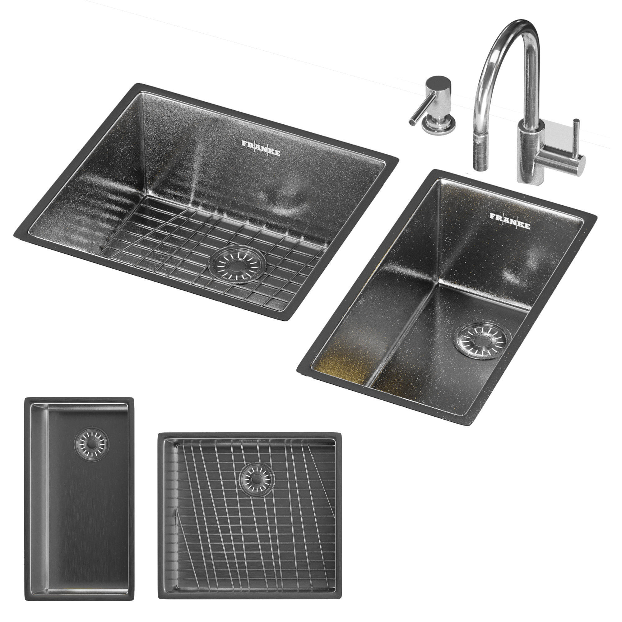 FRANKE sink and faucet 3D model_5