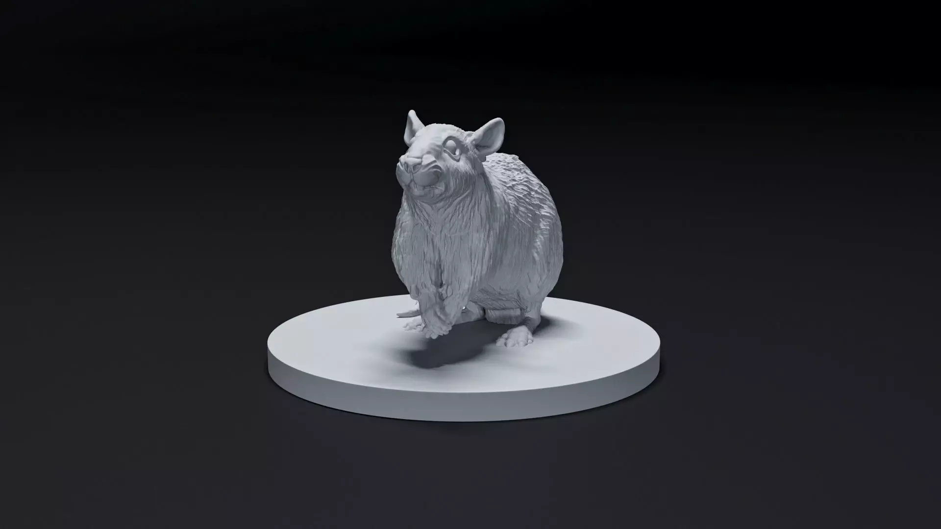 rat animal 3D print model_0