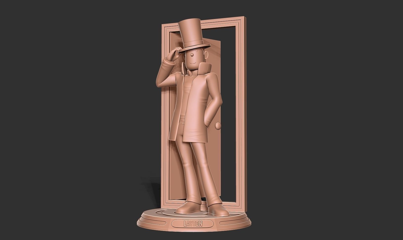 Professor Layton 3D print model_11