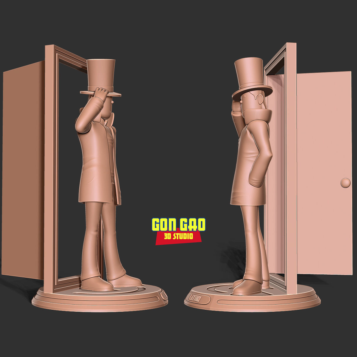 Professor Layton 3D print model_4