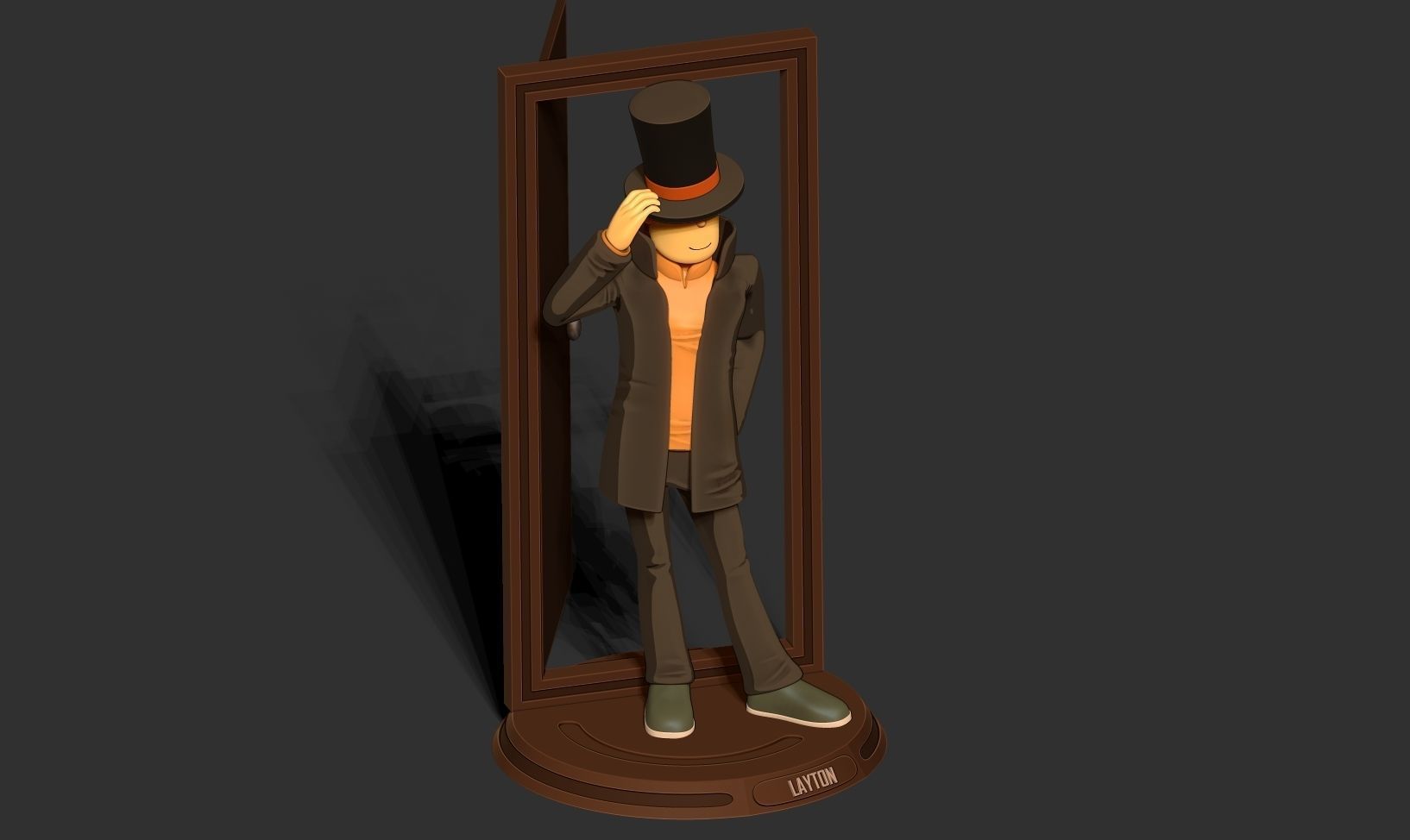 Professor Layton 3D print model_19