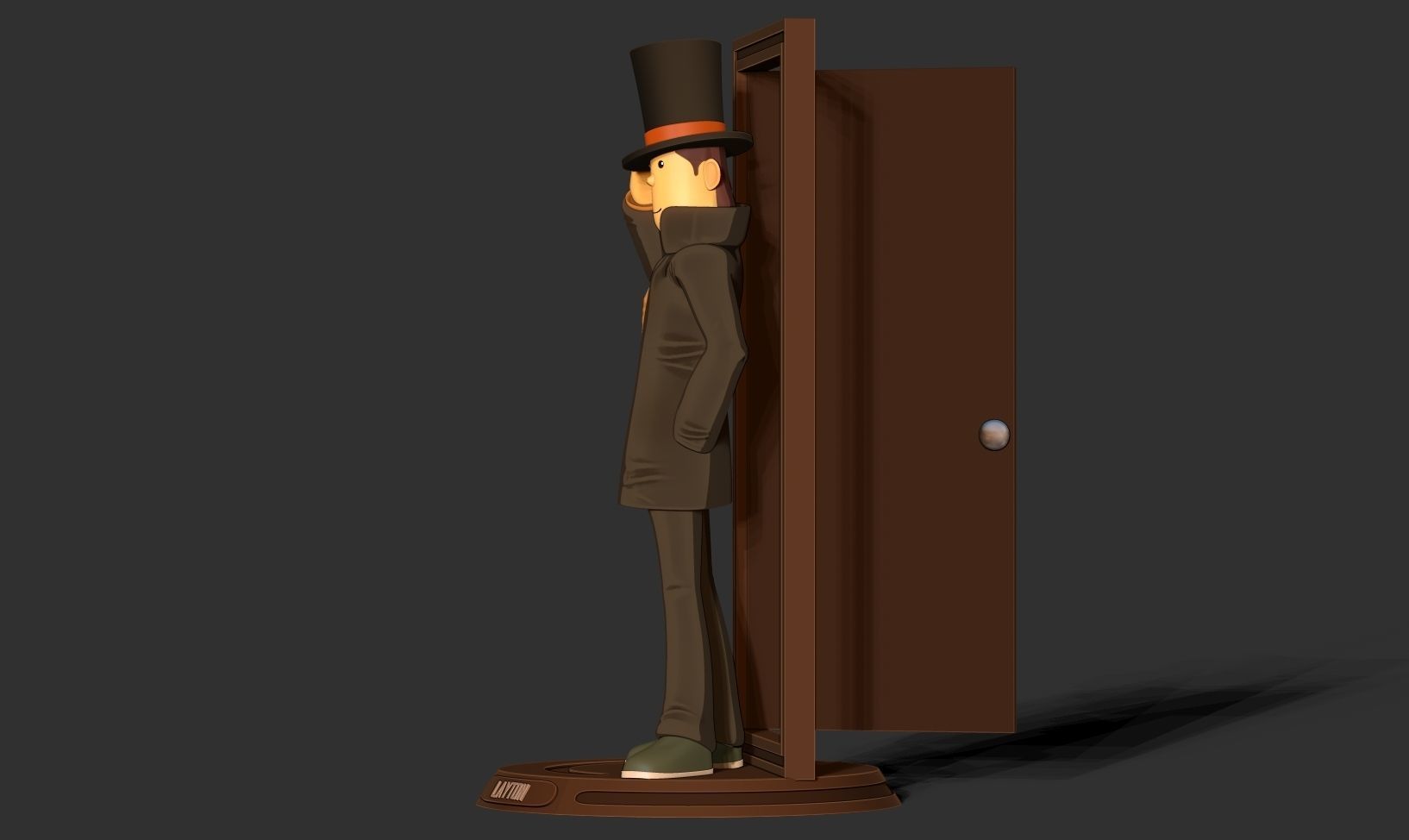 Professor Layton 3D print model_13