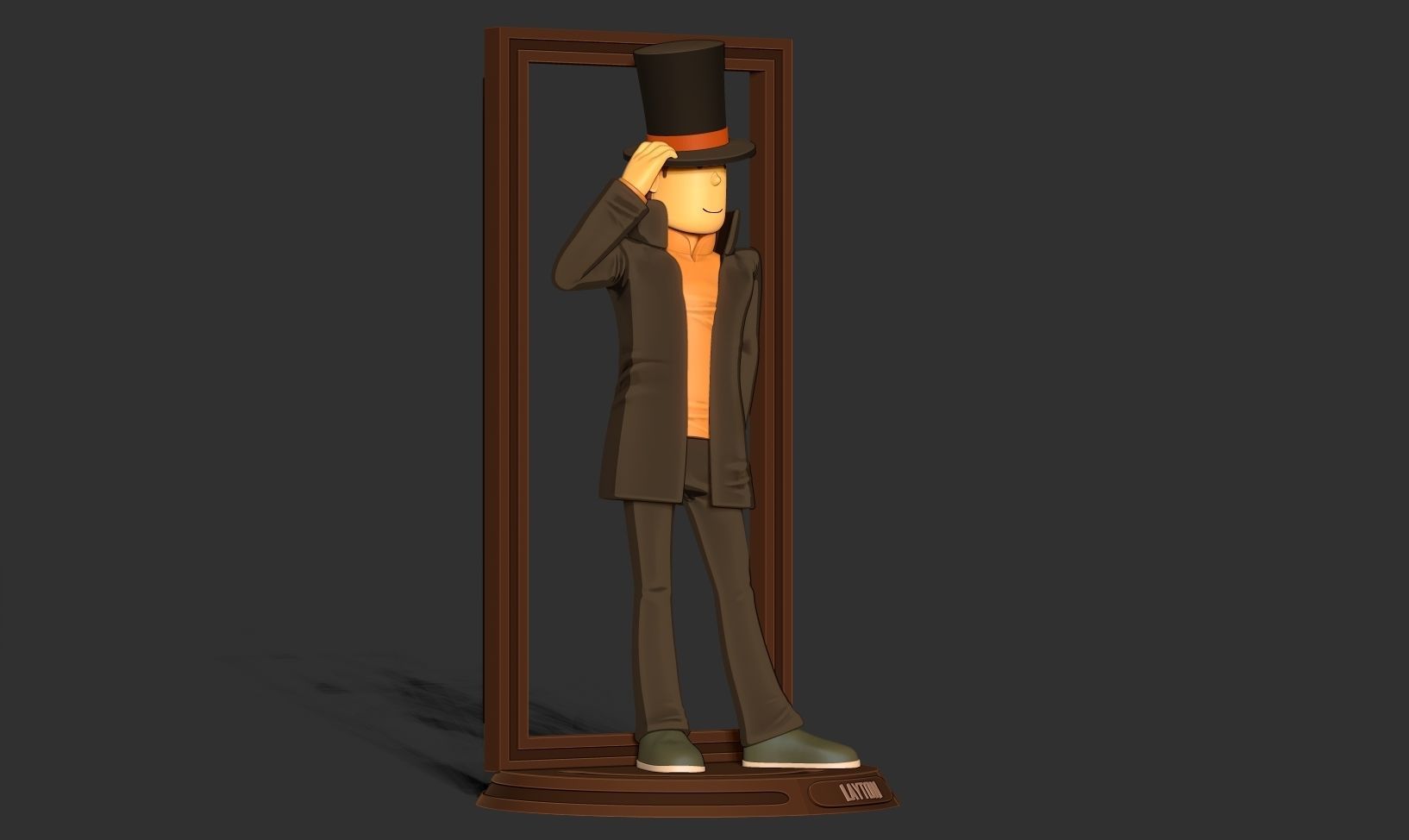 Professor Layton 3D print model_15