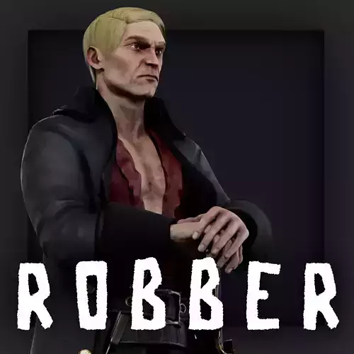ROBBER12 Low-poly 3D model