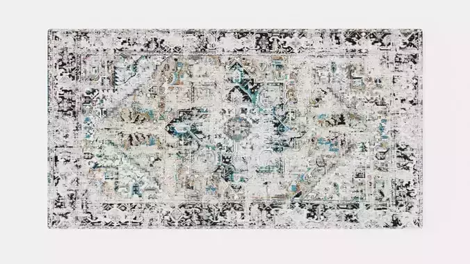 ANTIQUE HERIZ 8708 GOLDEN HORN BEIGE RUG