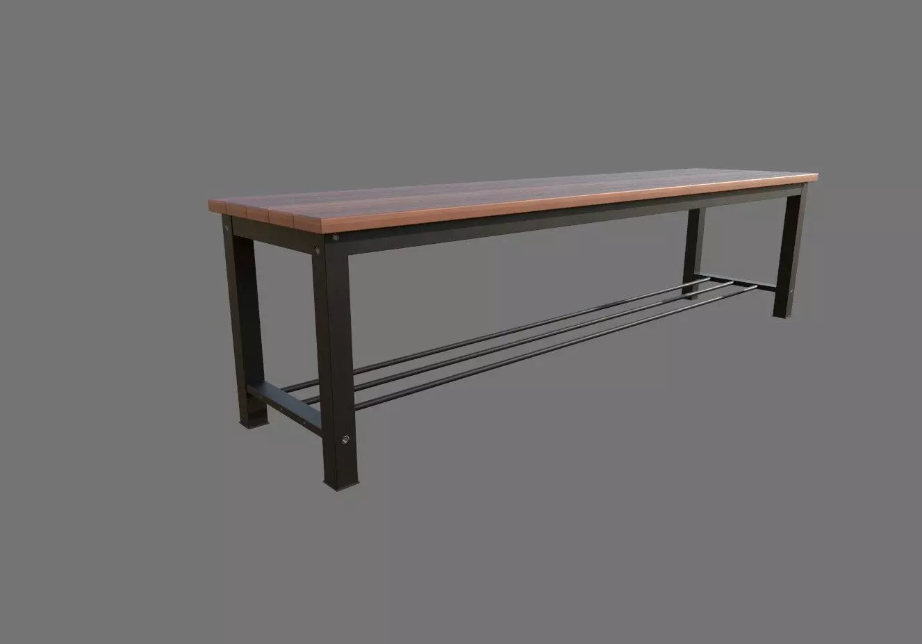 Bench Low-poly 3D model
