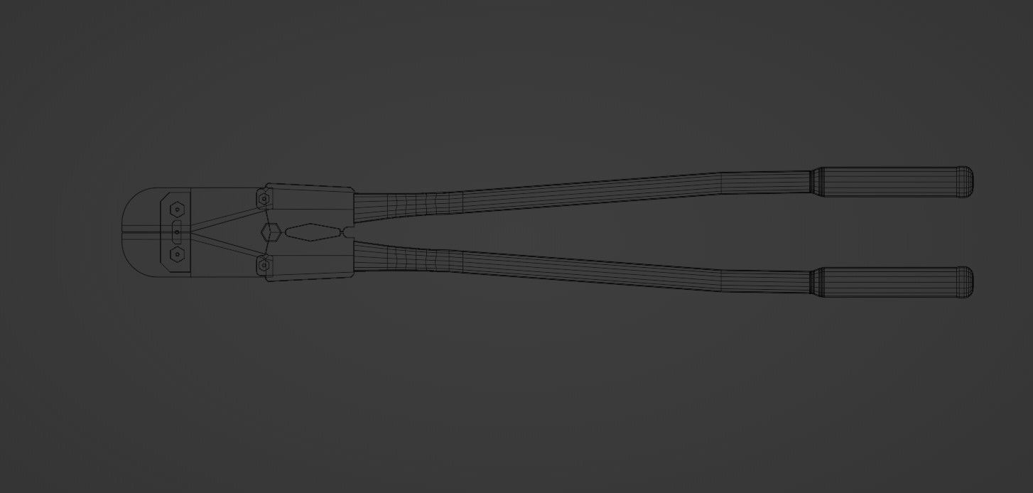 BoltCutter Low-poly 3D model_12