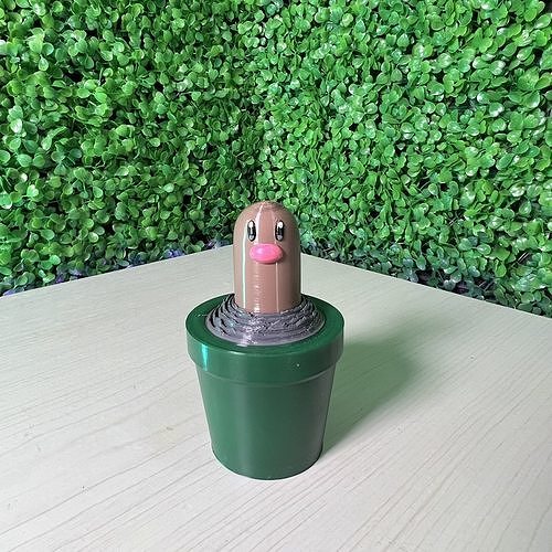 POKEMON DUGTRIO COLLAPSING - STL - 3MF MULTICOLOR 3D print model