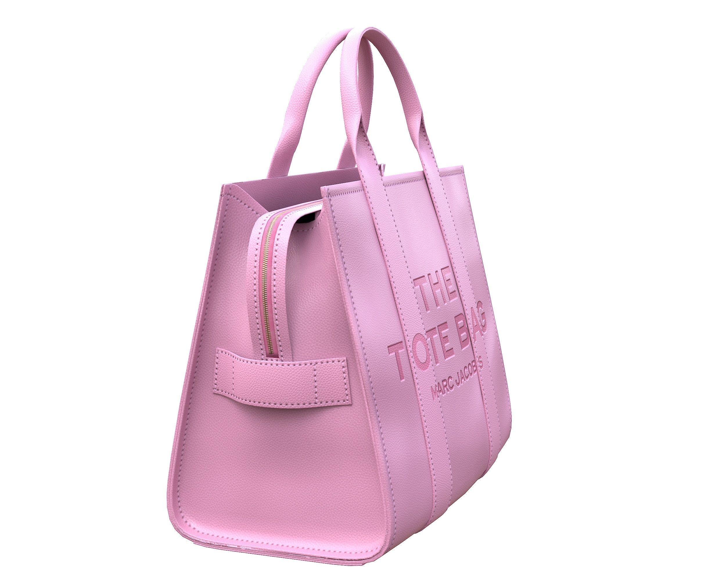 Marc Jacobs Tote Leather Bag Low-poly 3D model_5