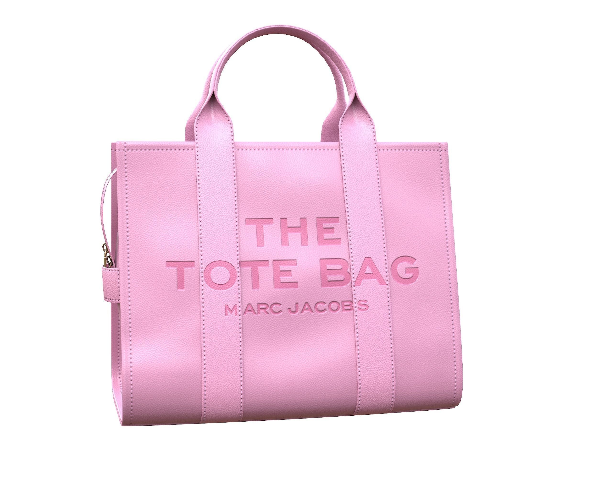Marc Jacobs Tote Leather Bag Low-poly 3D model_10