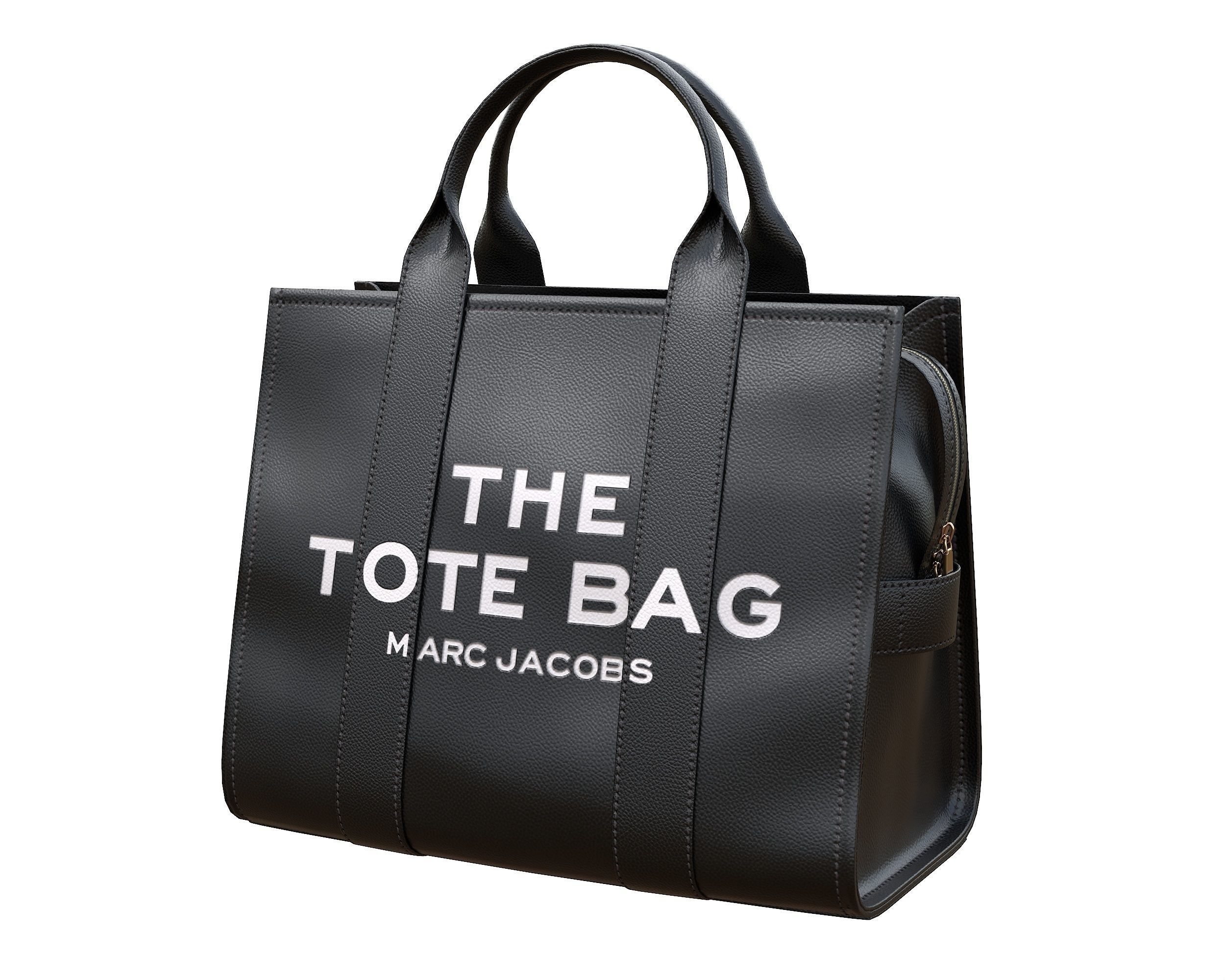 Marc Jacobs Tote Leather Bag Low-poly 3D model_4