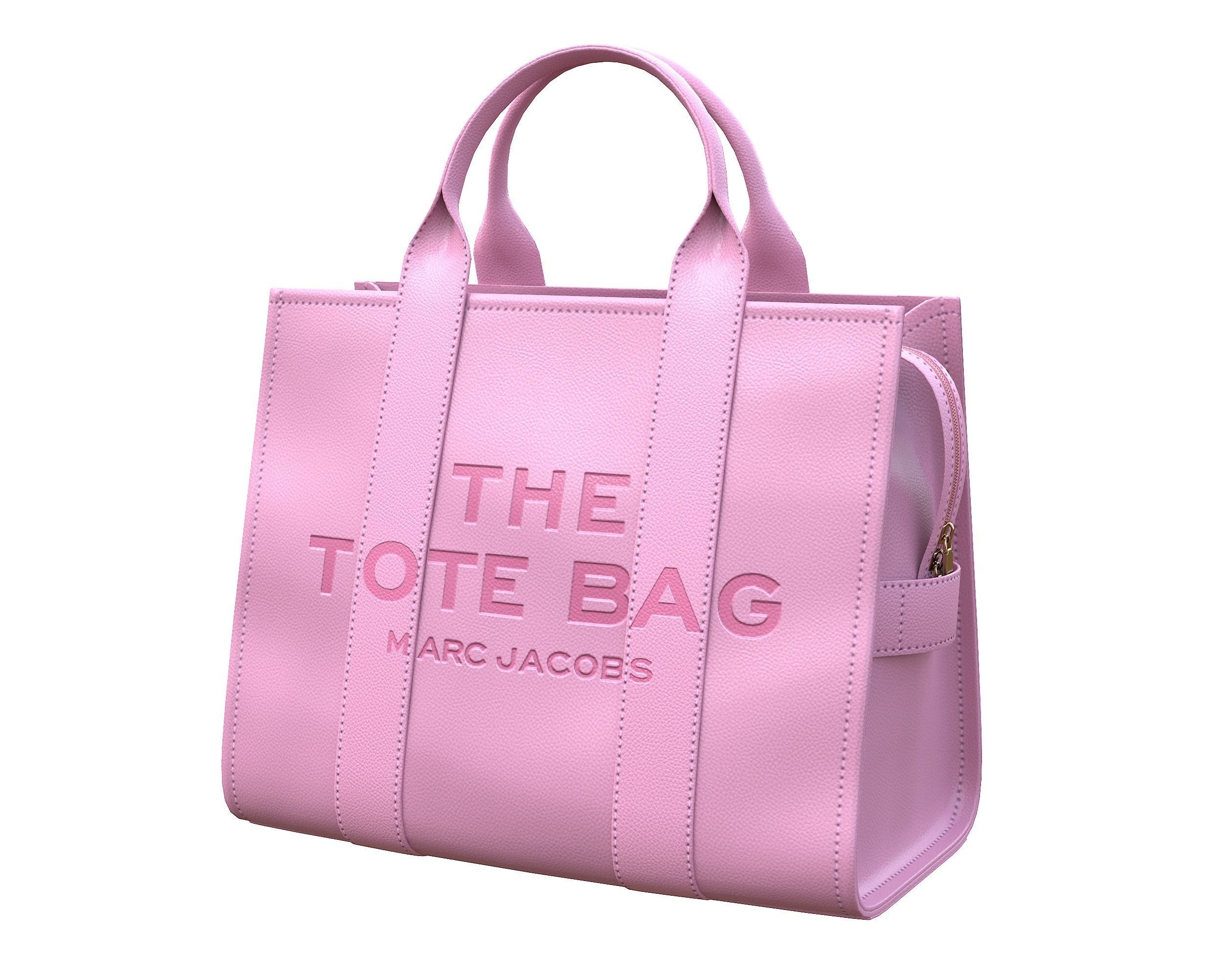 Marc Jacobs Tote Leather Bag Low-poly 3D model_6