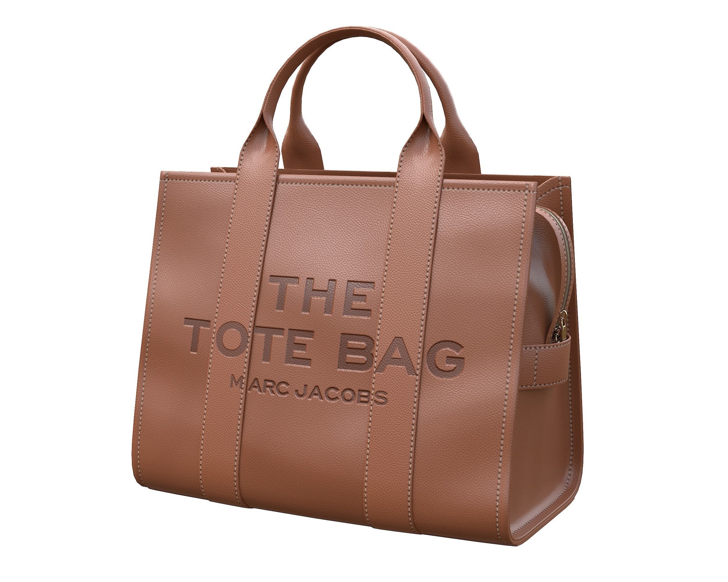 Marc Jacobs Tote Leather Bag Low-poly 3D model_2