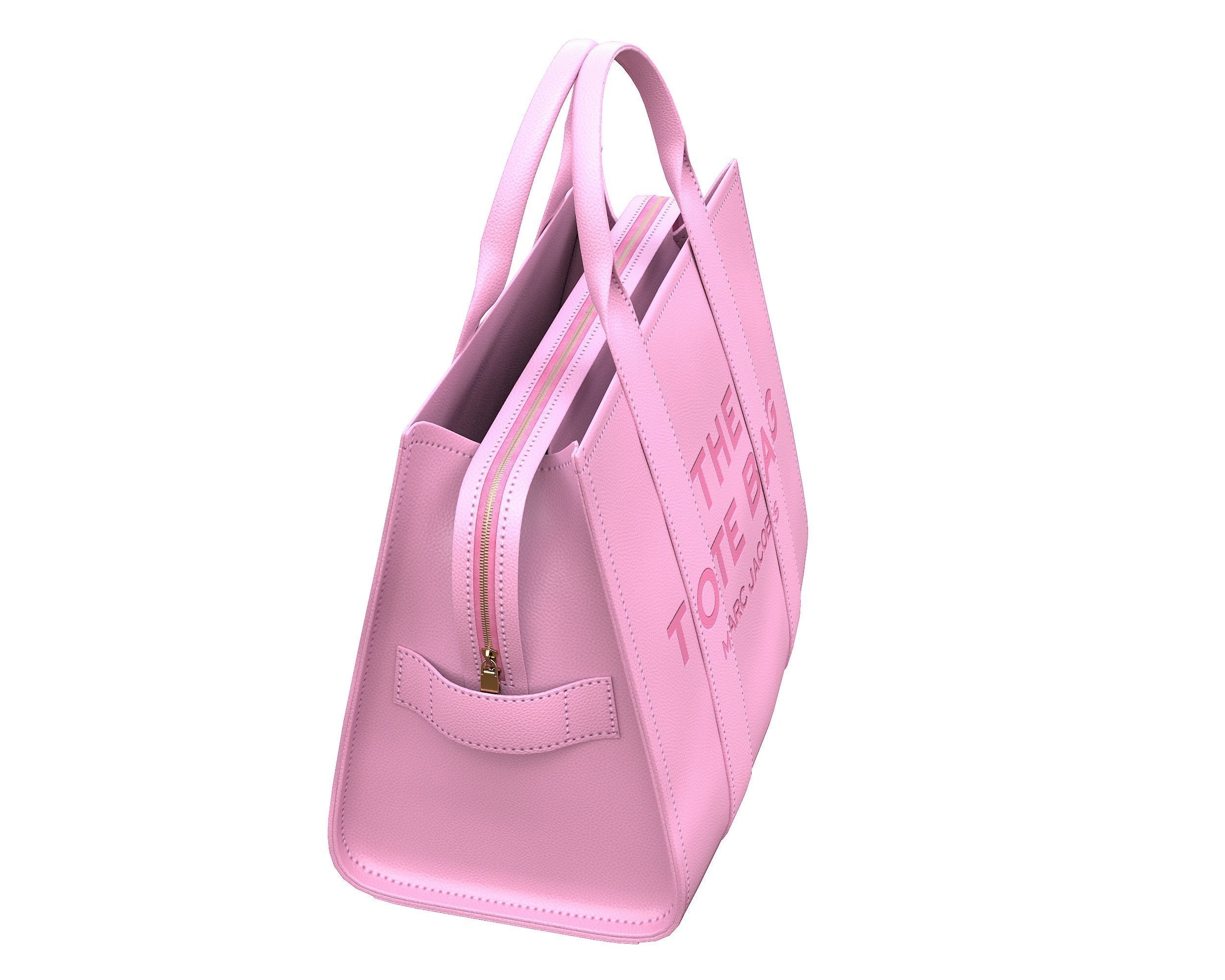 Marc Jacobs Tote Leather Bag Low-poly 3D model_8