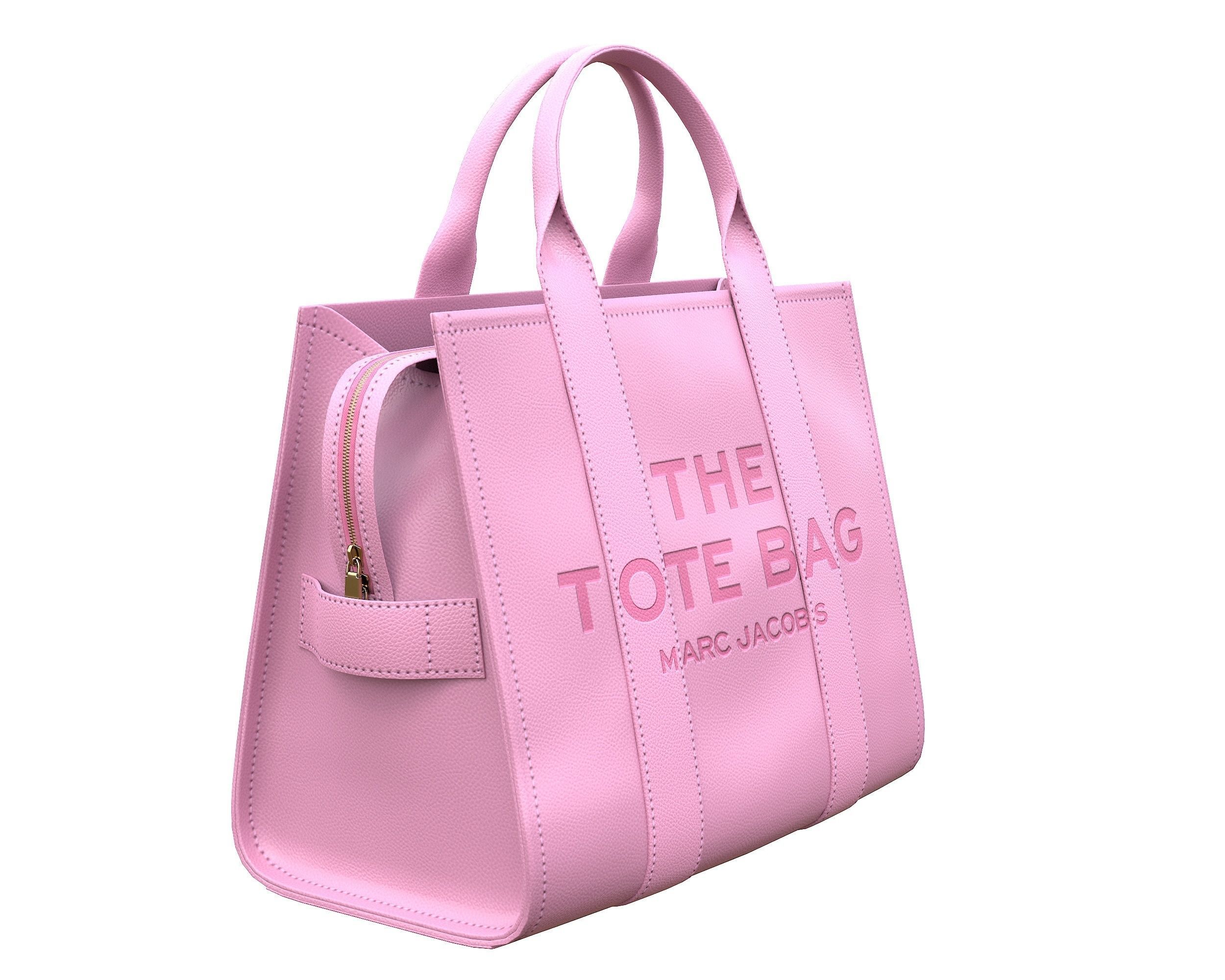 Marc Jacobs Tote Leather Bag Low-poly 3D model_7