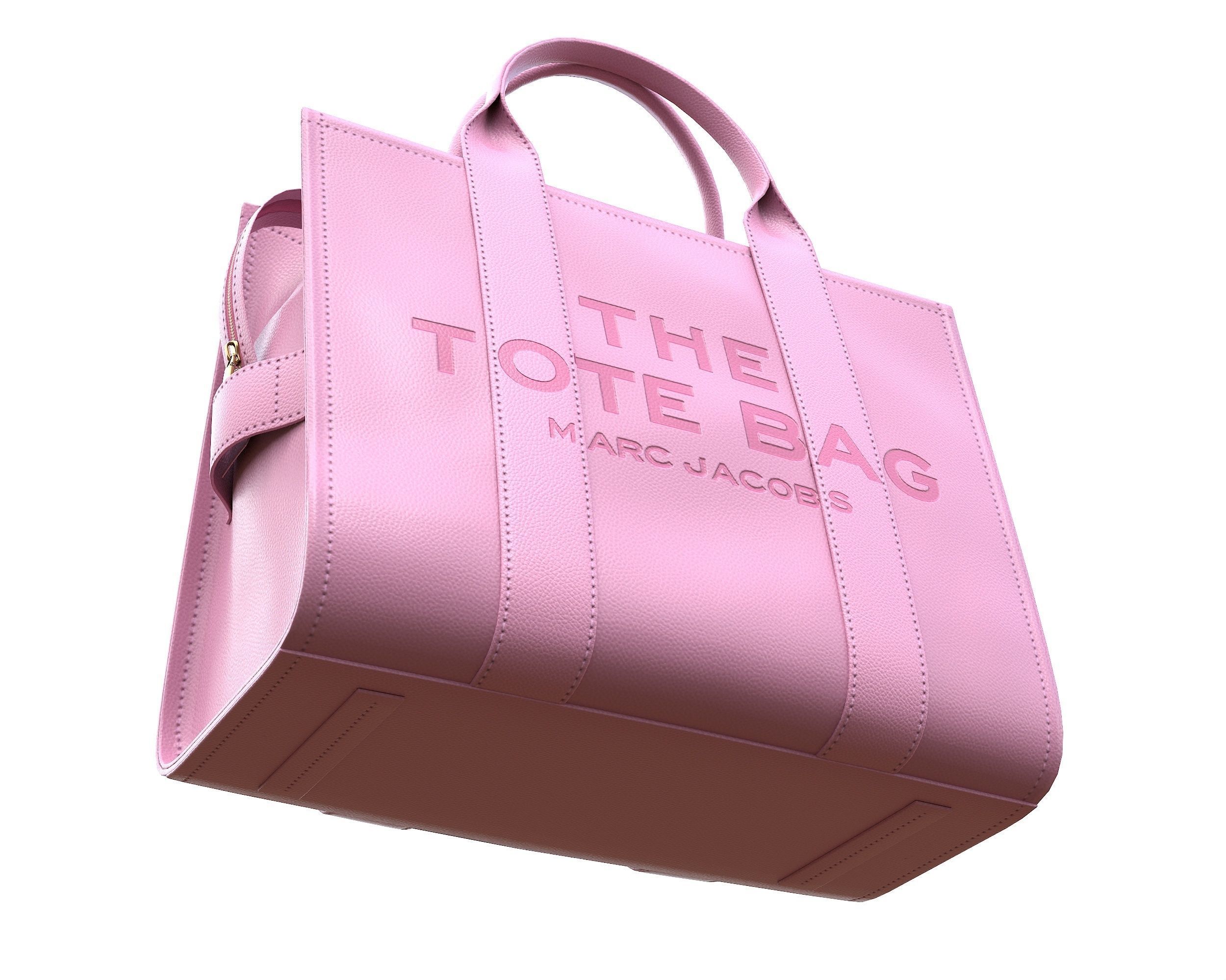 Marc Jacobs Tote Leather Bag Low-poly 3D model_9