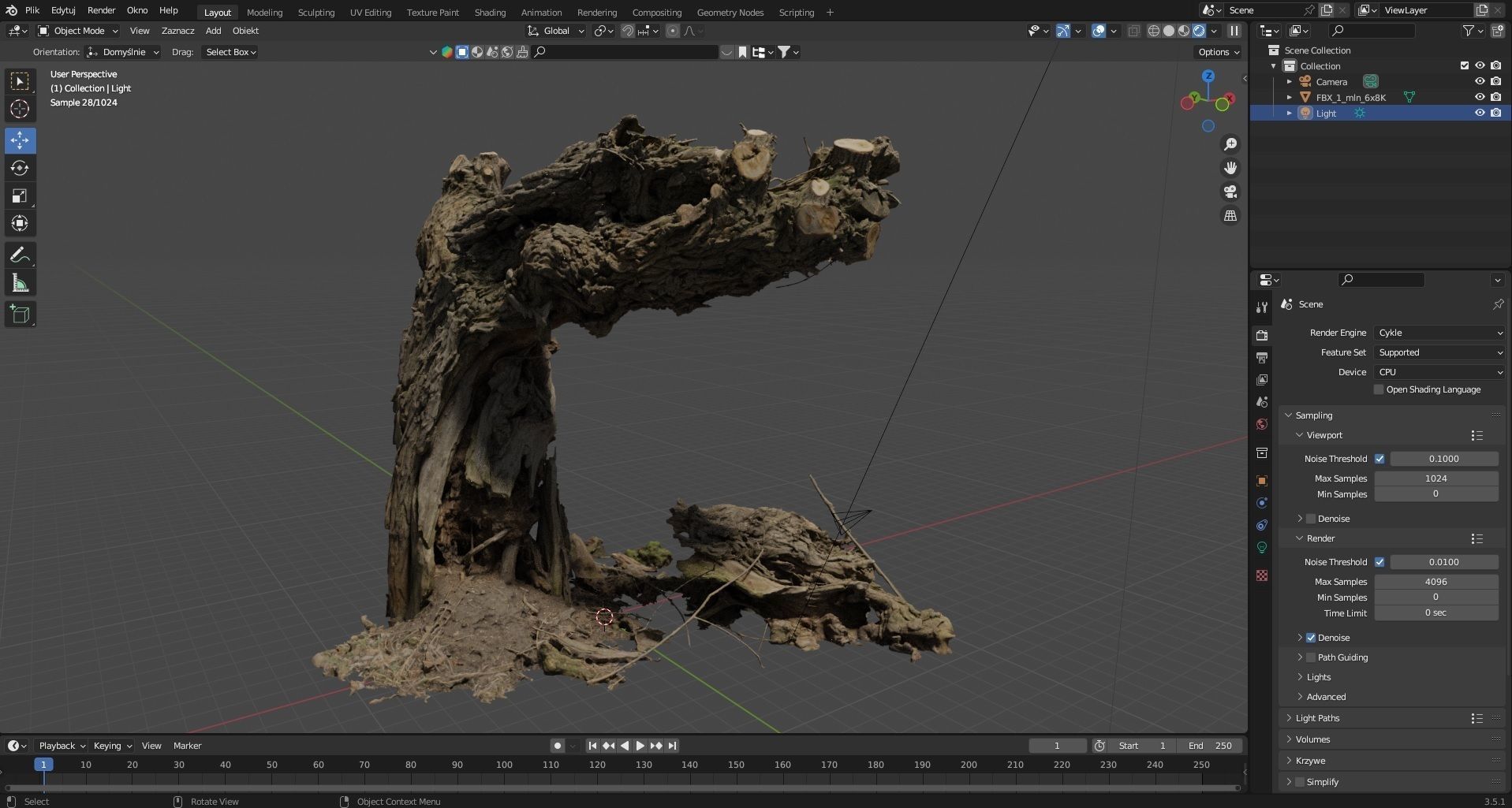 Old willow 01 3D model_7