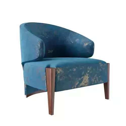 Rubelli Seta Club Chair 3D model