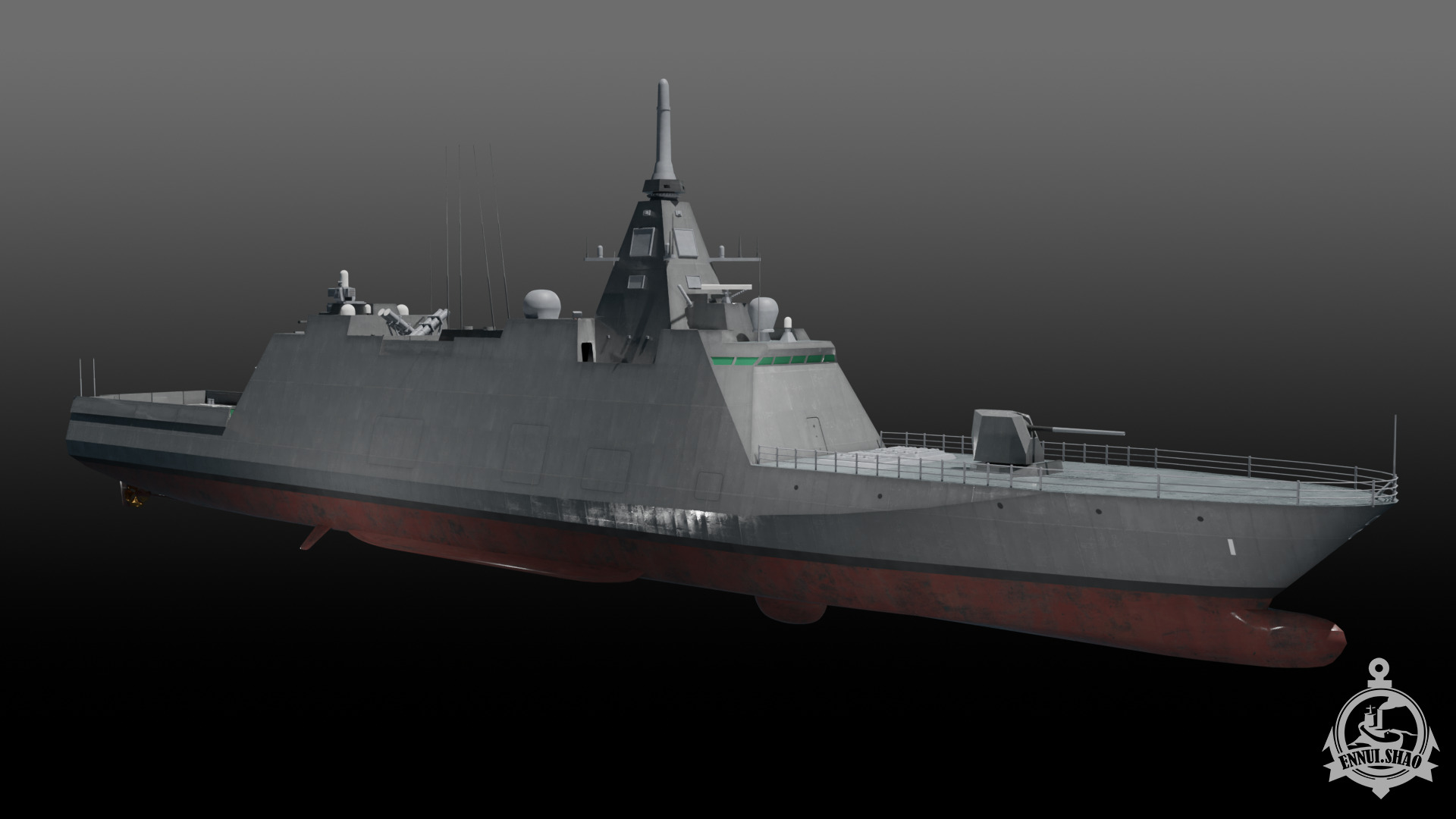 JS Mogami FFM-1 Low-poly 3D model_4
