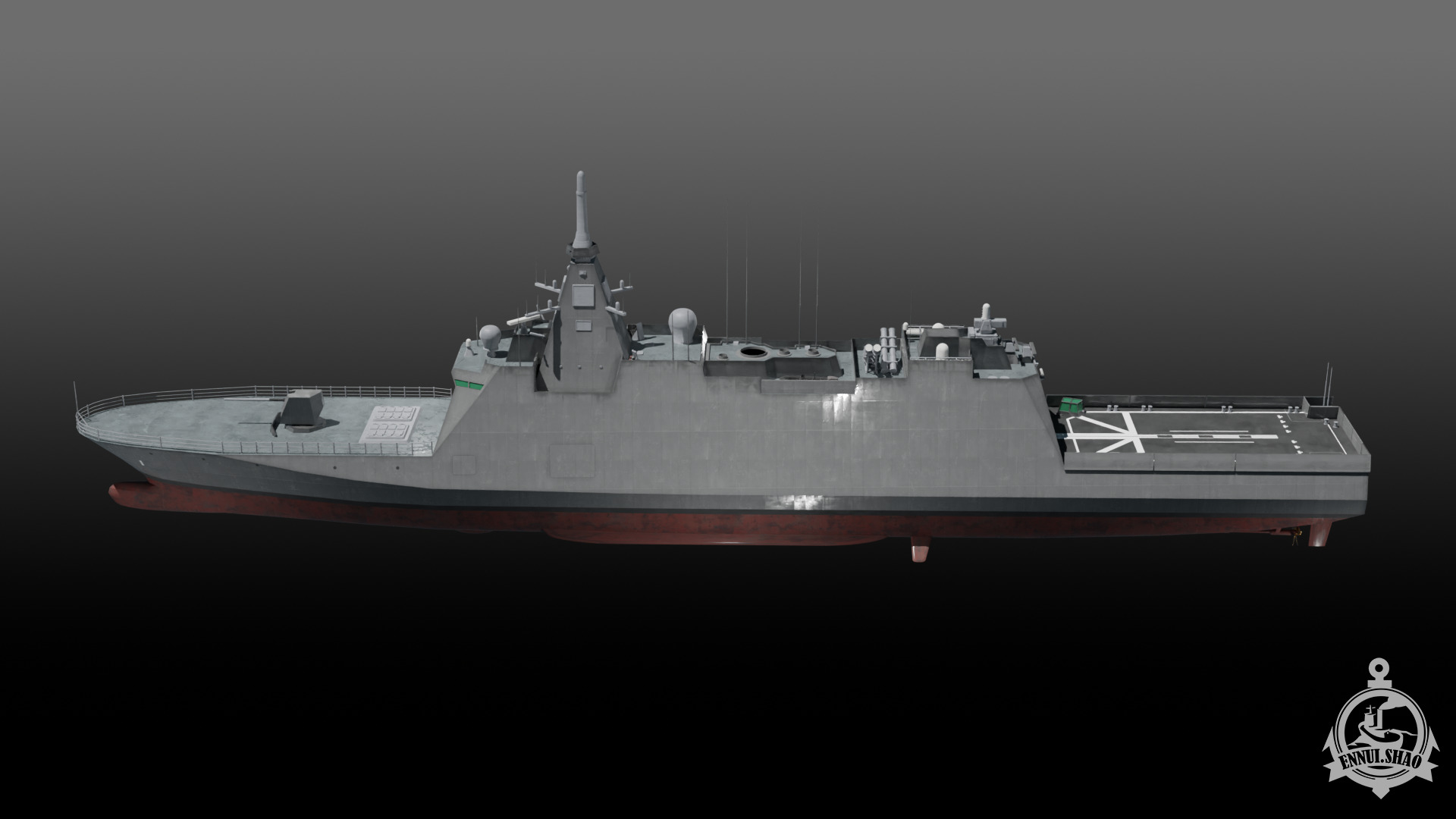 JS Mogami FFM-1 Low-poly 3D model_10