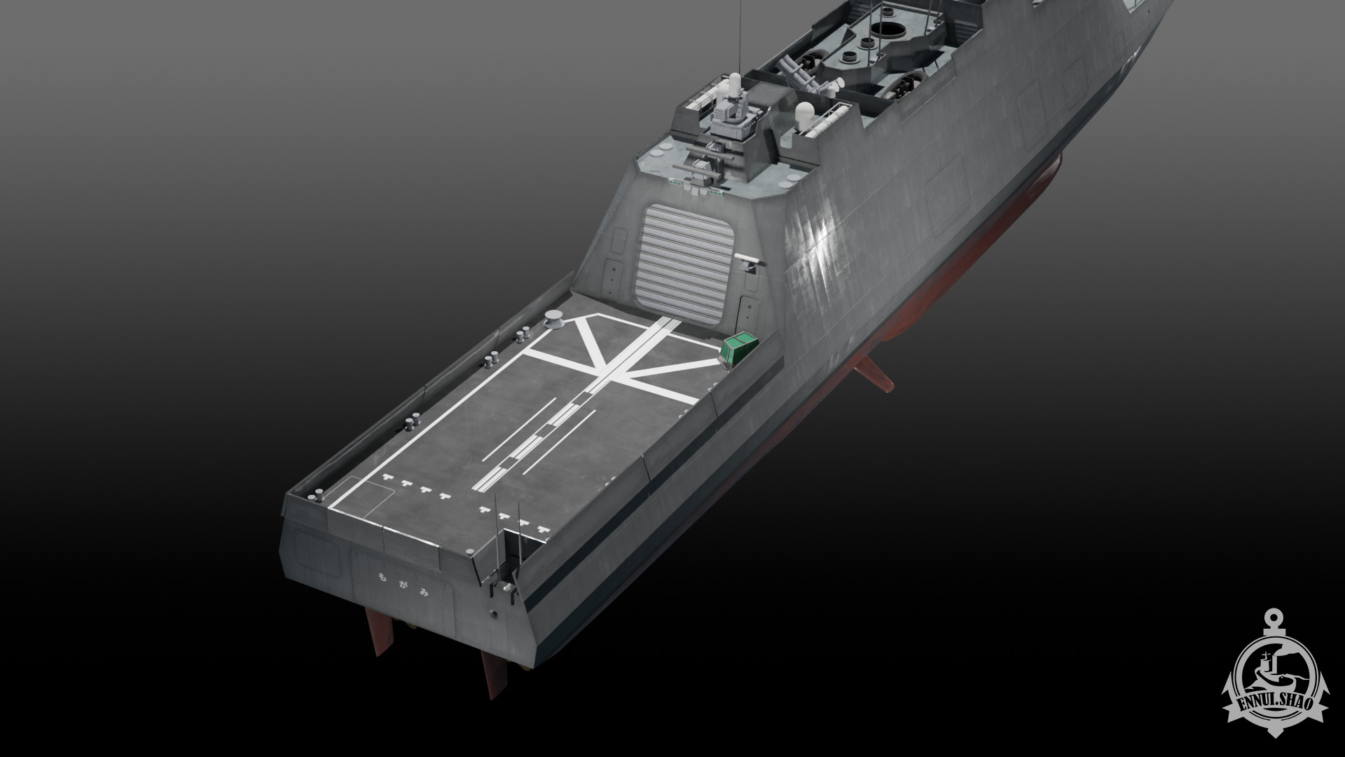 JS Mogami FFM-1 Low-poly 3D model_7