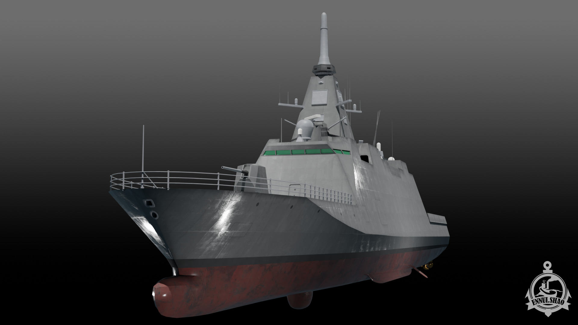 JS Mogami FFM-1 Low-poly 3D model_3