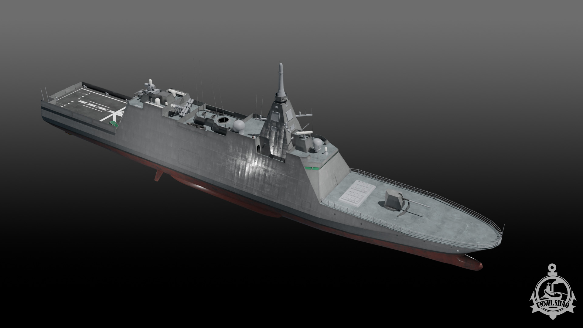 JS Mogami FFM-1 Low-poly 3D model_5