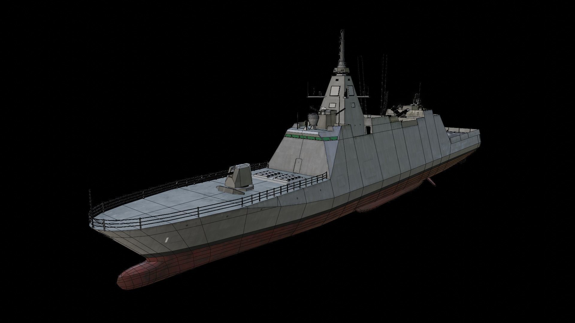 JS Mogami FFM-1 Low-poly 3D model_11