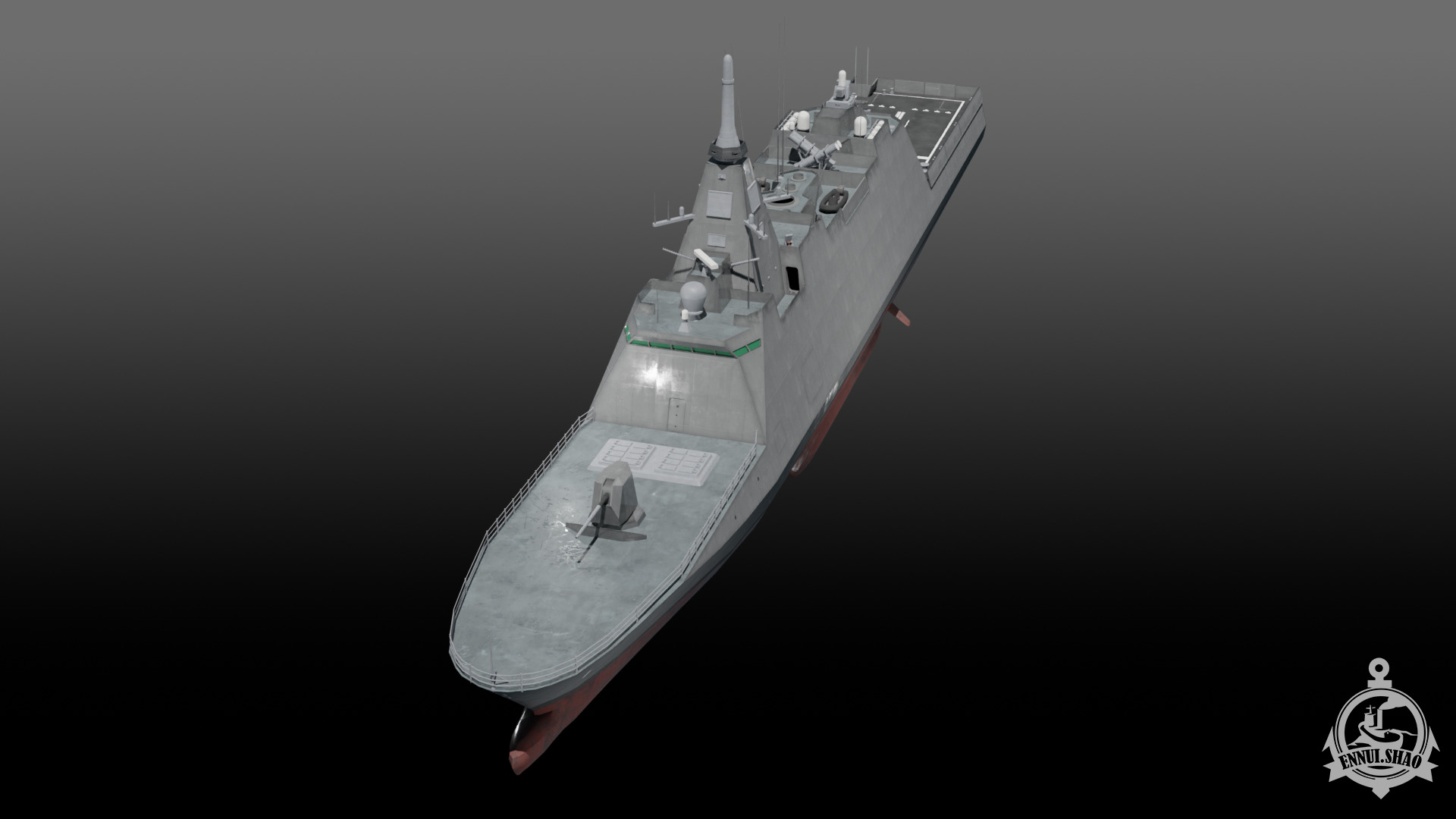 JS Mogami FFM-1 Low-poly 3D model_2