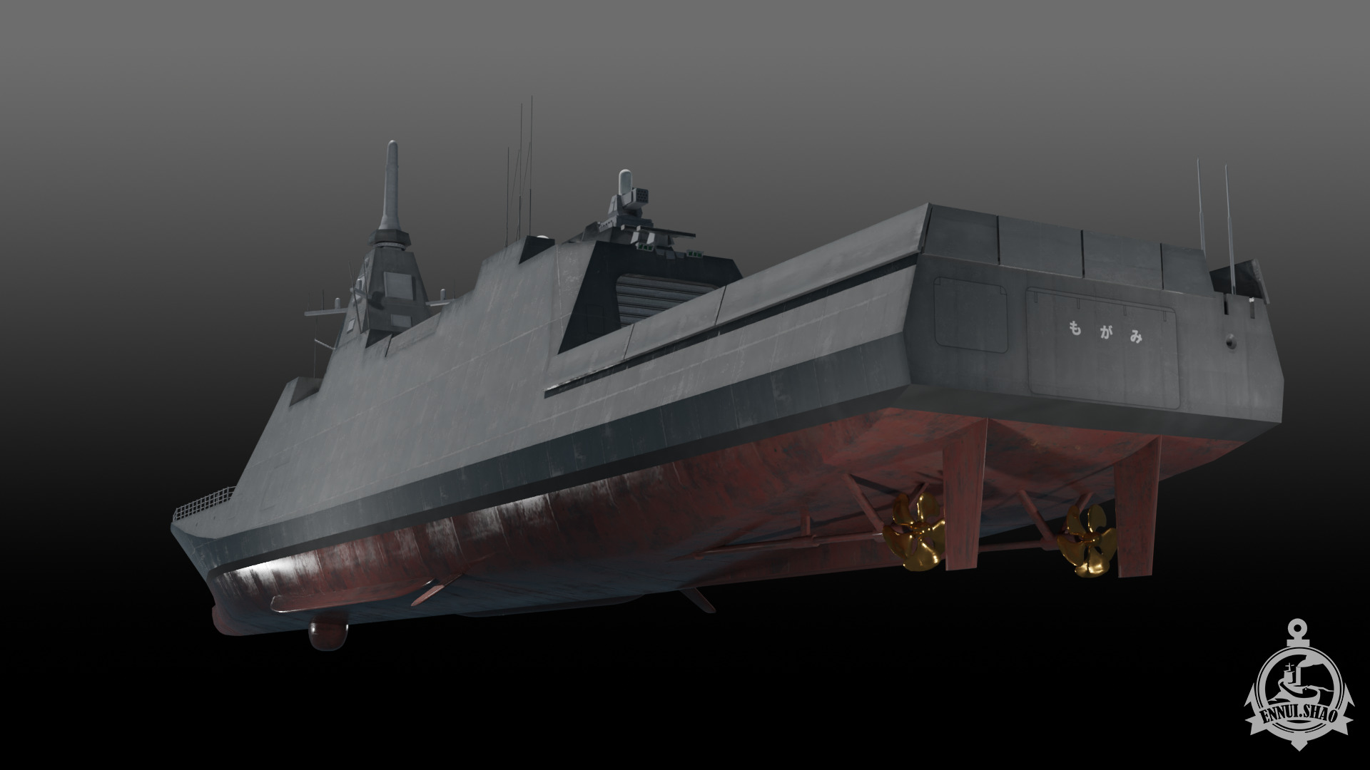 JS Mogami FFM-1 Low-poly 3D model_8