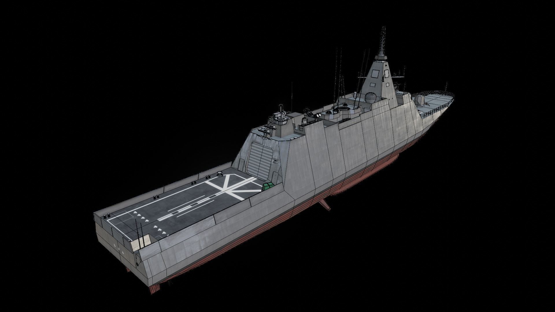 JS Mogami FFM-1 Low-poly 3D model_12