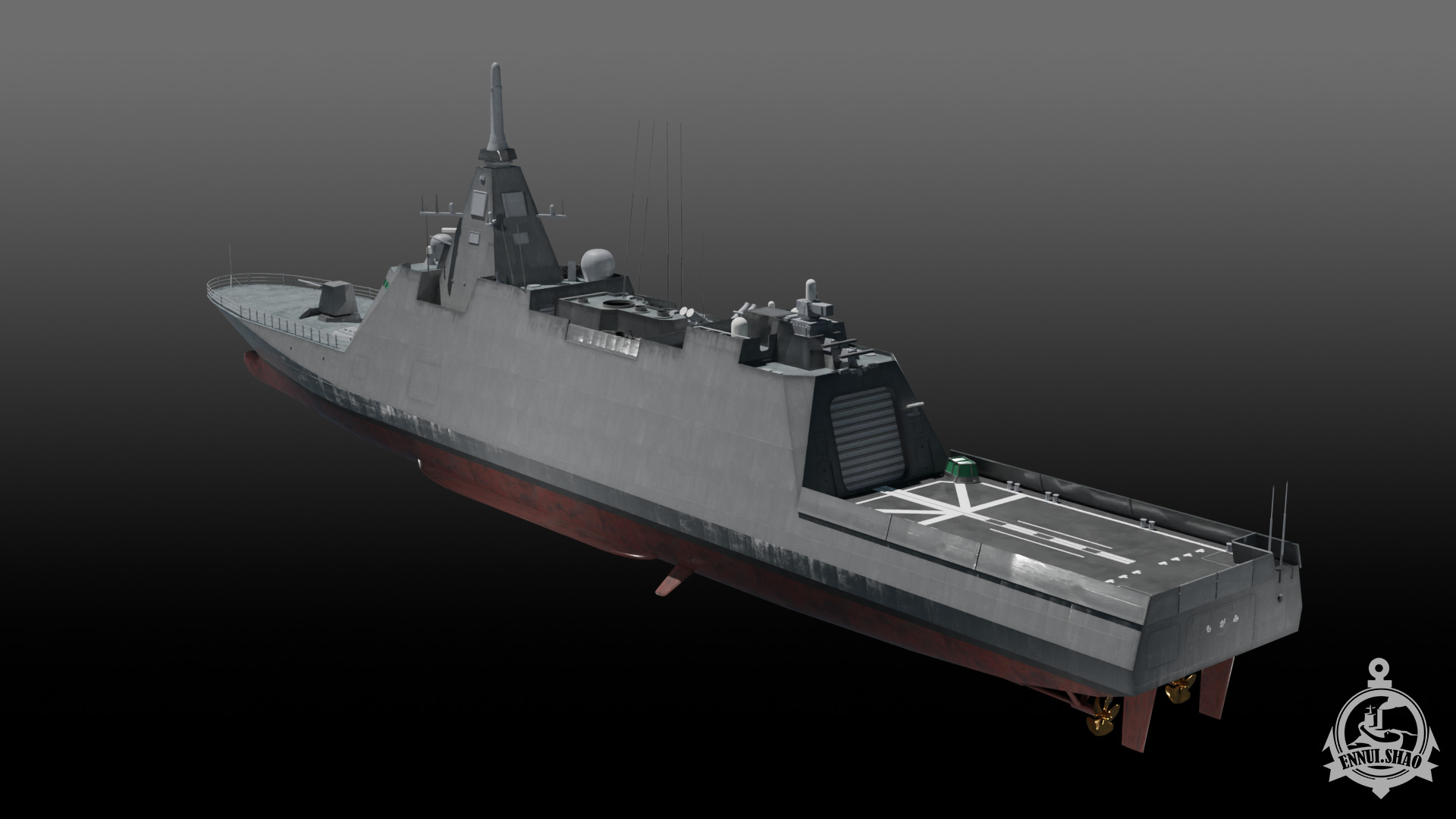 JS Mogami FFM-1 Low-poly 3D model_9