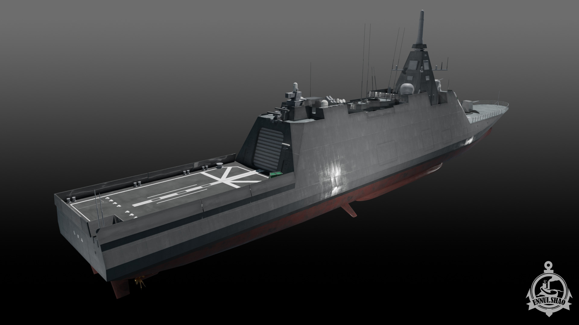 JS Mogami FFM-1 Low-poly 3D model_6