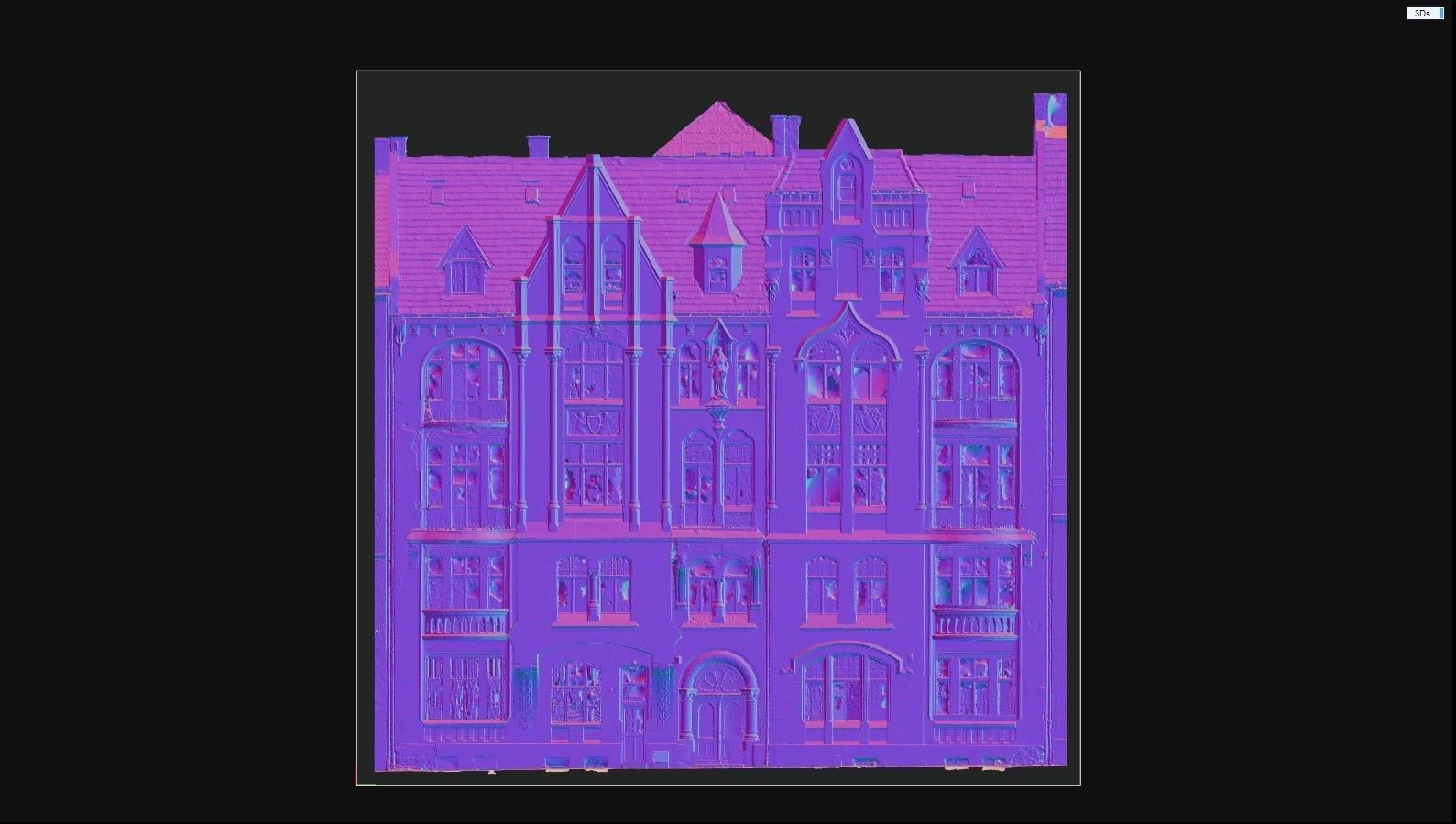 Facade of an Art Nouveau tenement house 01 3D model_14