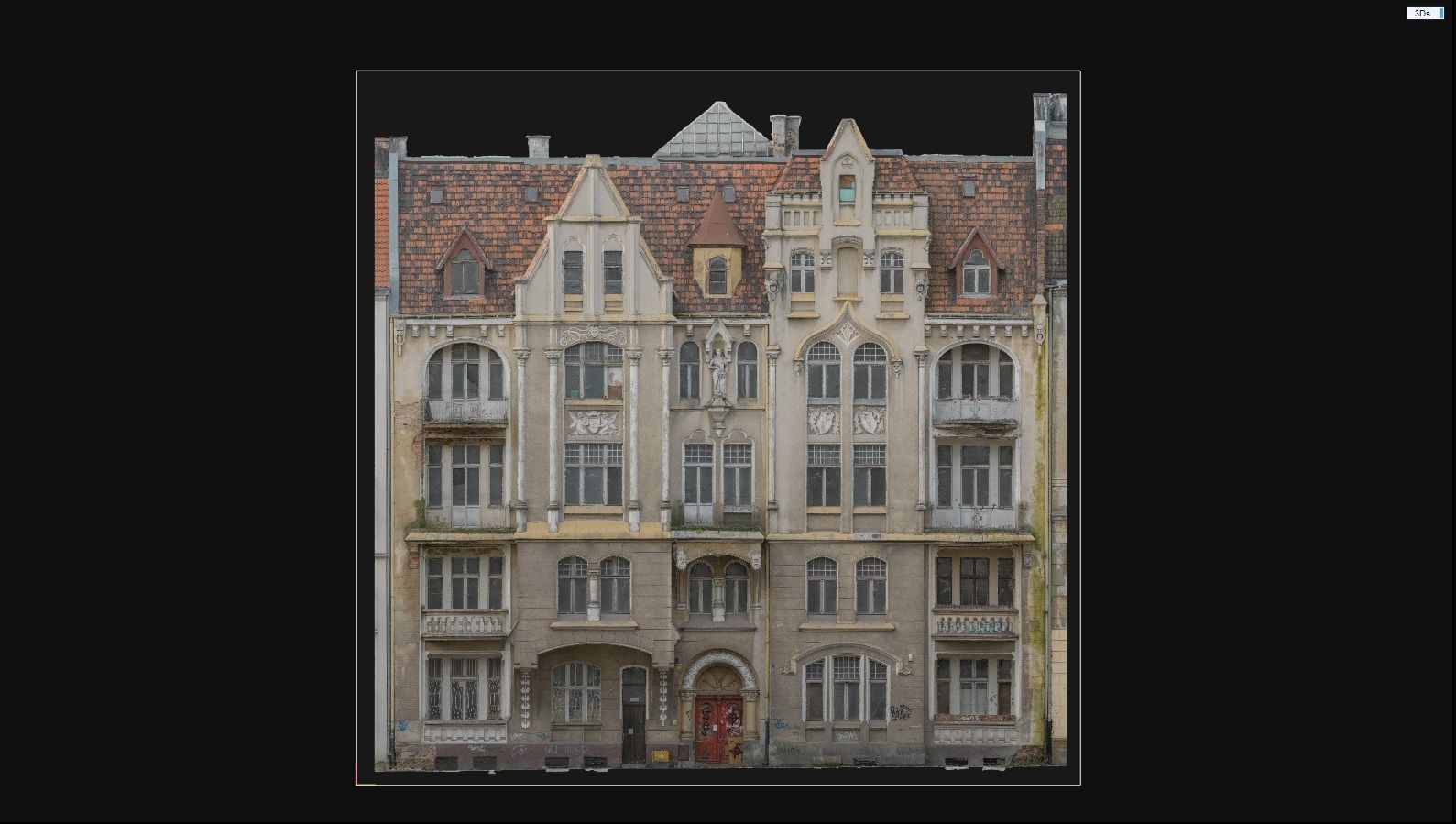 Facade of an Art Nouveau tenement house 01 3D model_15