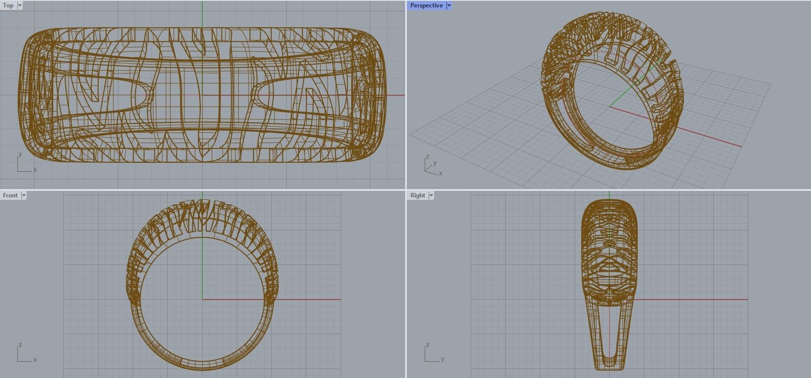 R 162 a Ring wide 3D print model_9